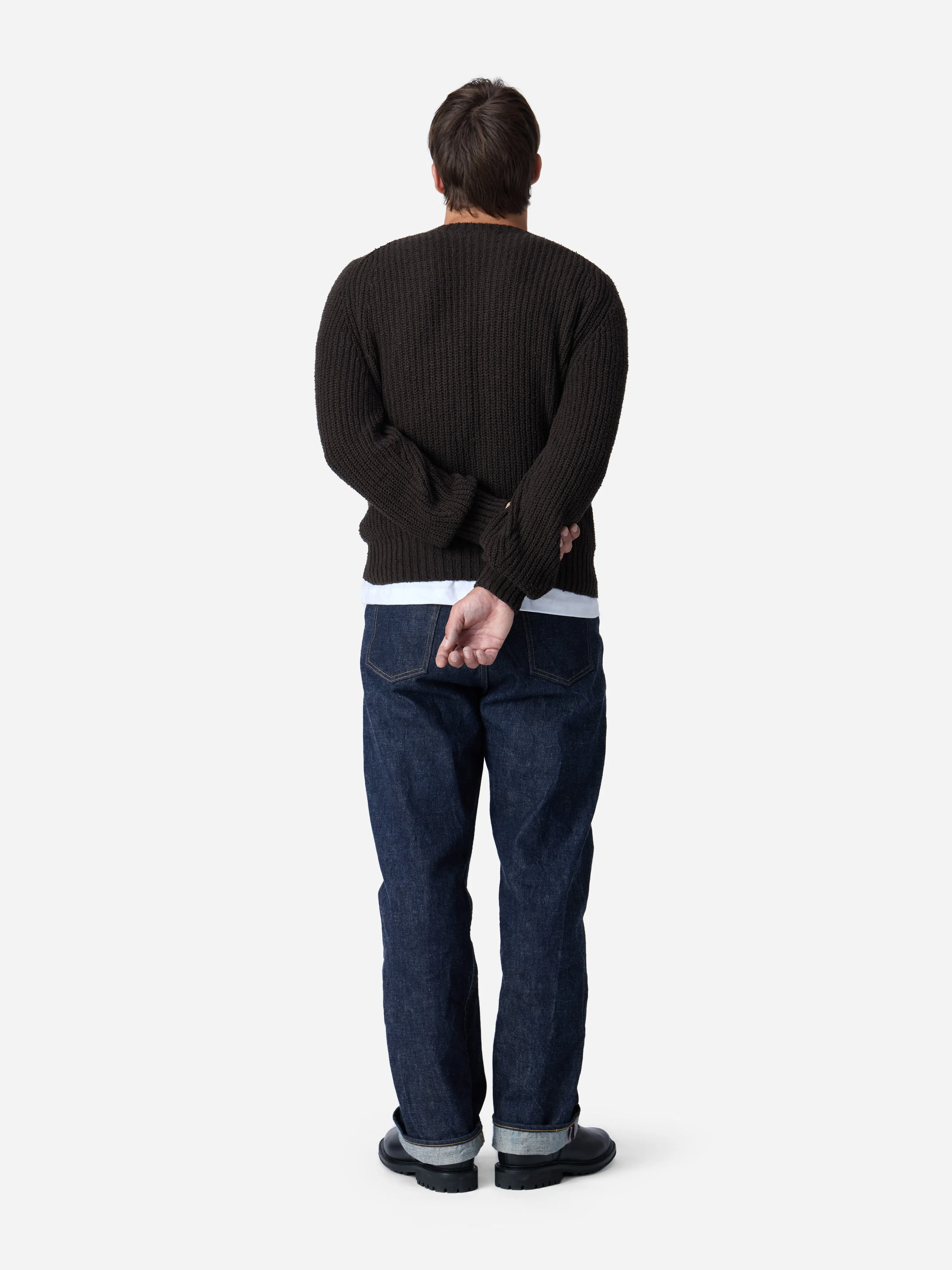 Cotton Crewneck Sweater ~ Bark Boucle sold by 3sixteen product image thumbnail 2