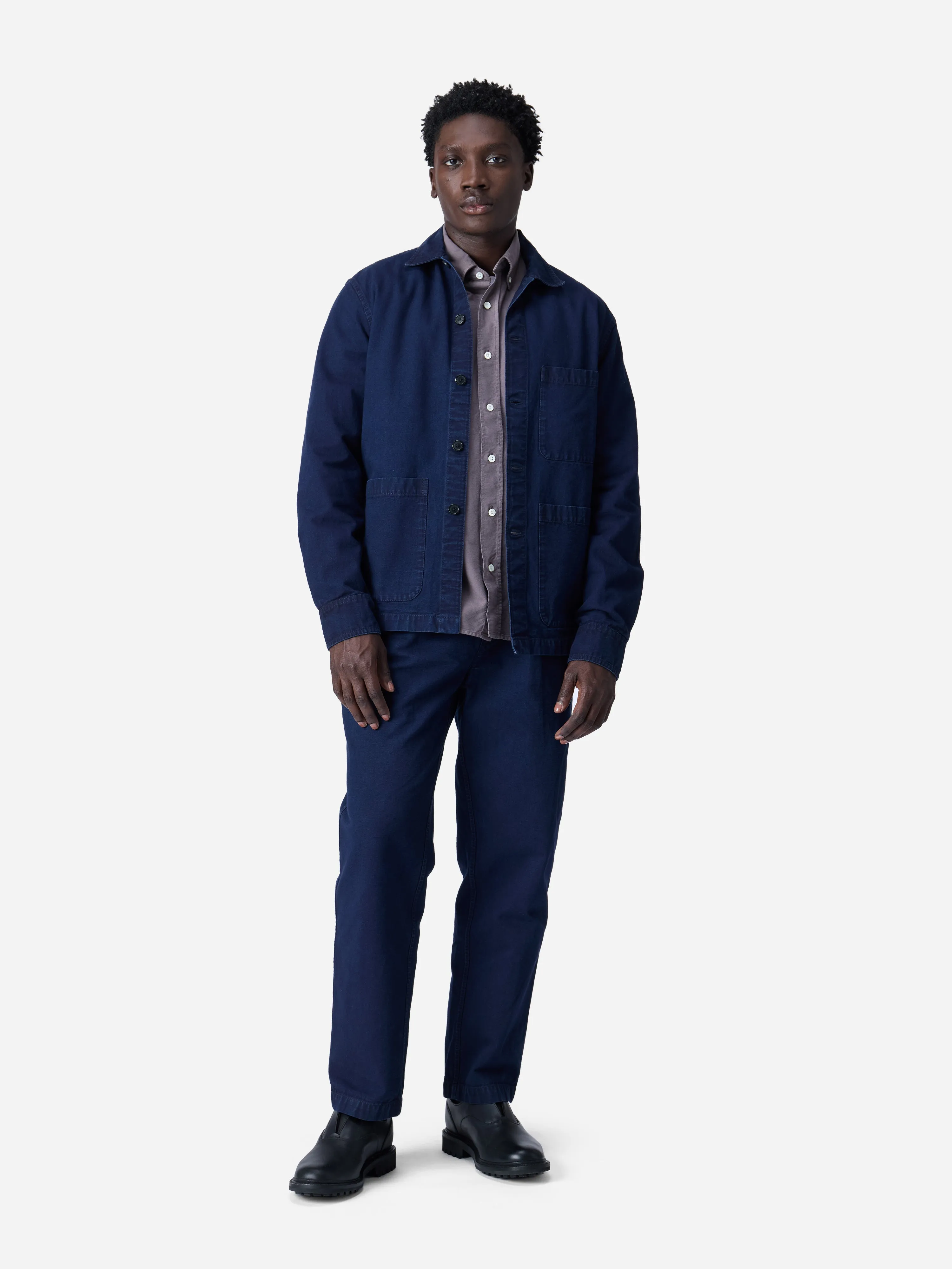 Shop Jacket ~ Indigo Canvas sold by 3sixteen product image thumbnail 3