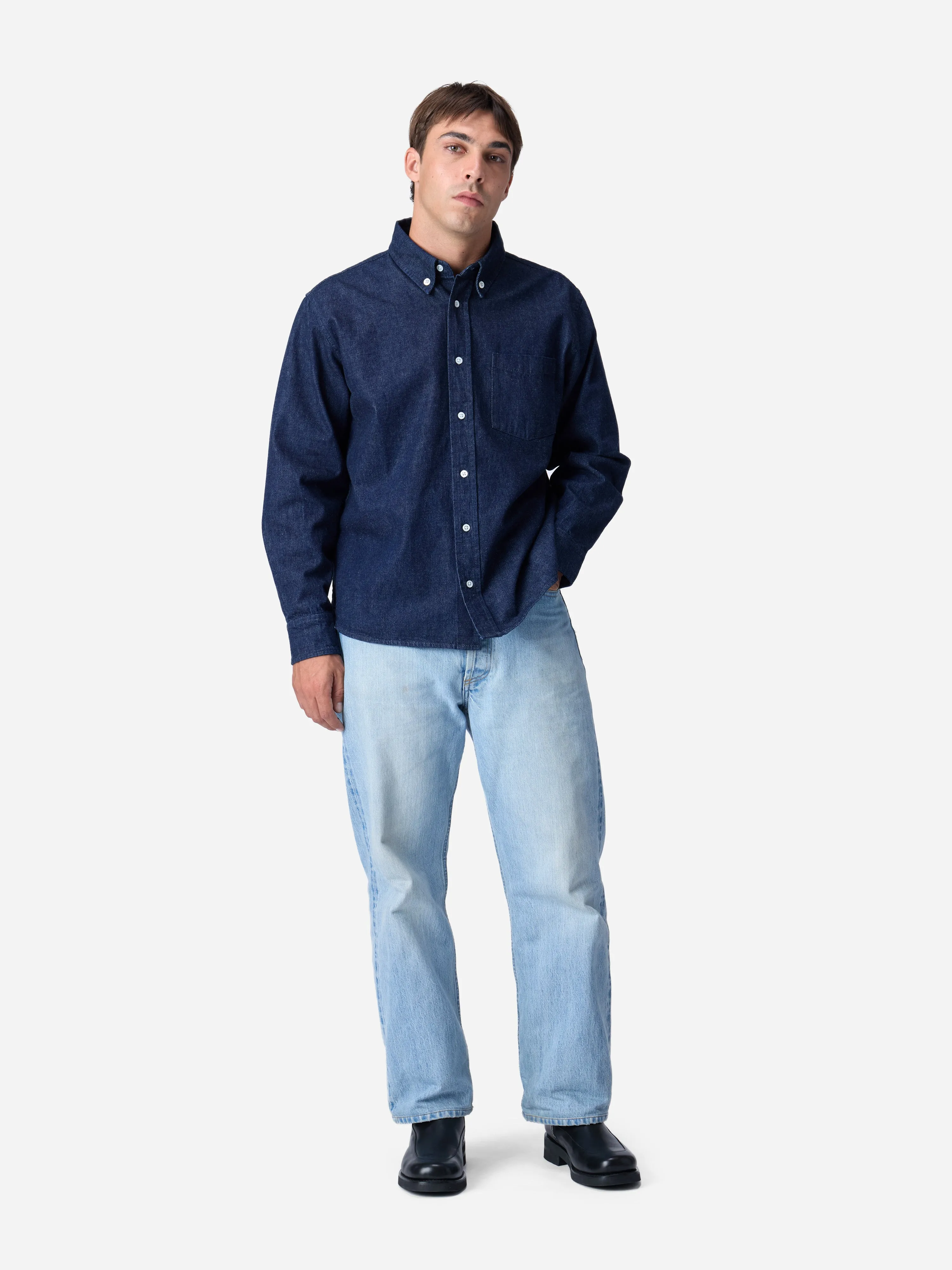 Denim BD Shirt ~ Indigo Selvedge sold by 3sixteen product image thumbnail 3