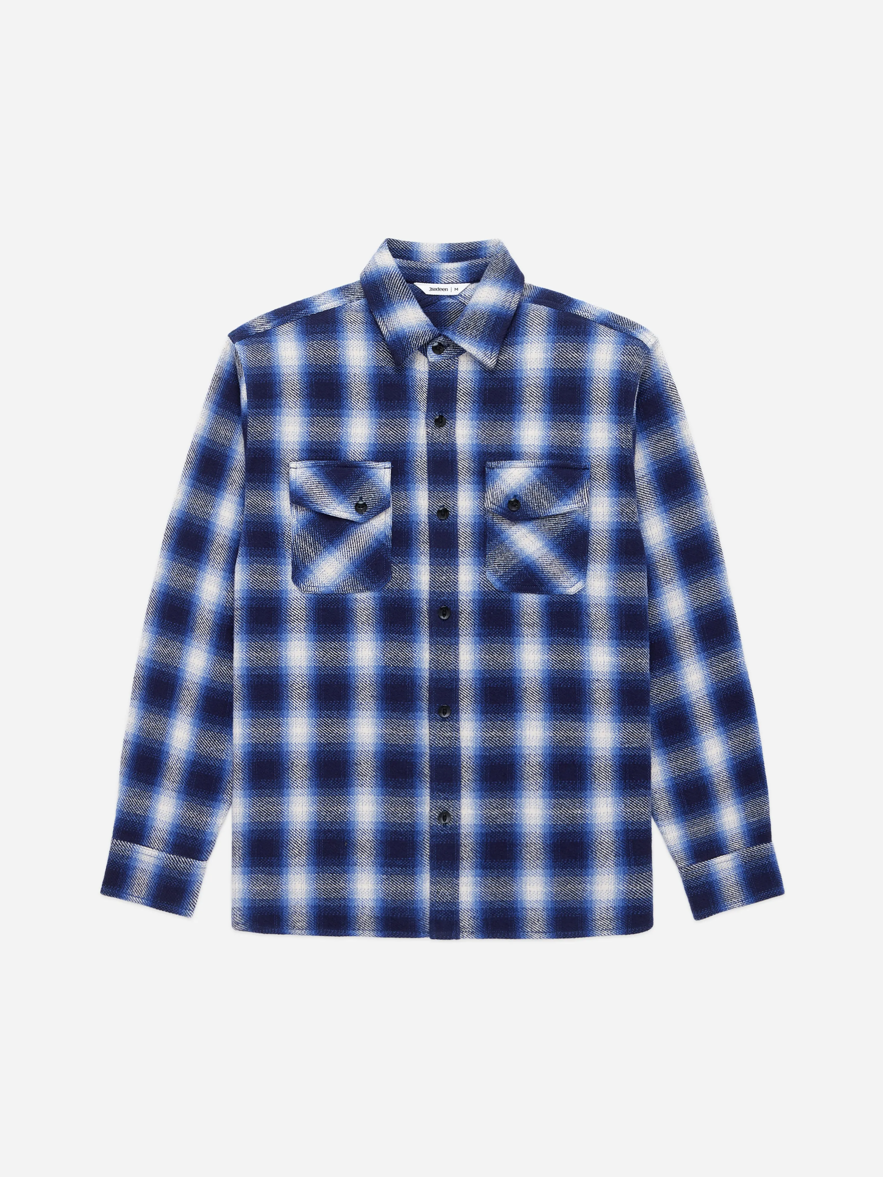 Crosscut Flannel ~ Royal Blue Plaid sold by 3sixteen product image thumbnail 4