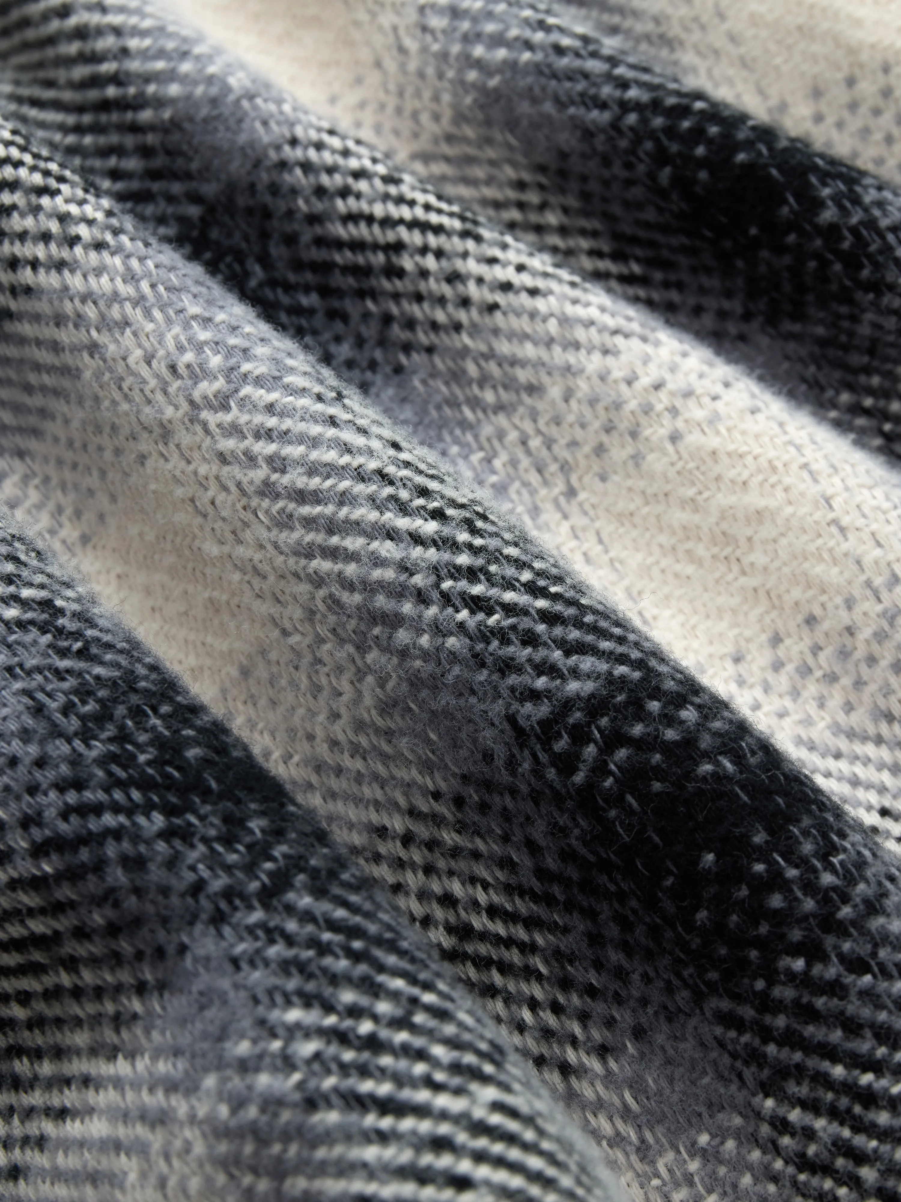 Crosscut Flannel ~ Cream/Black Plaid sold by 3sixteen product image thumbnail 5