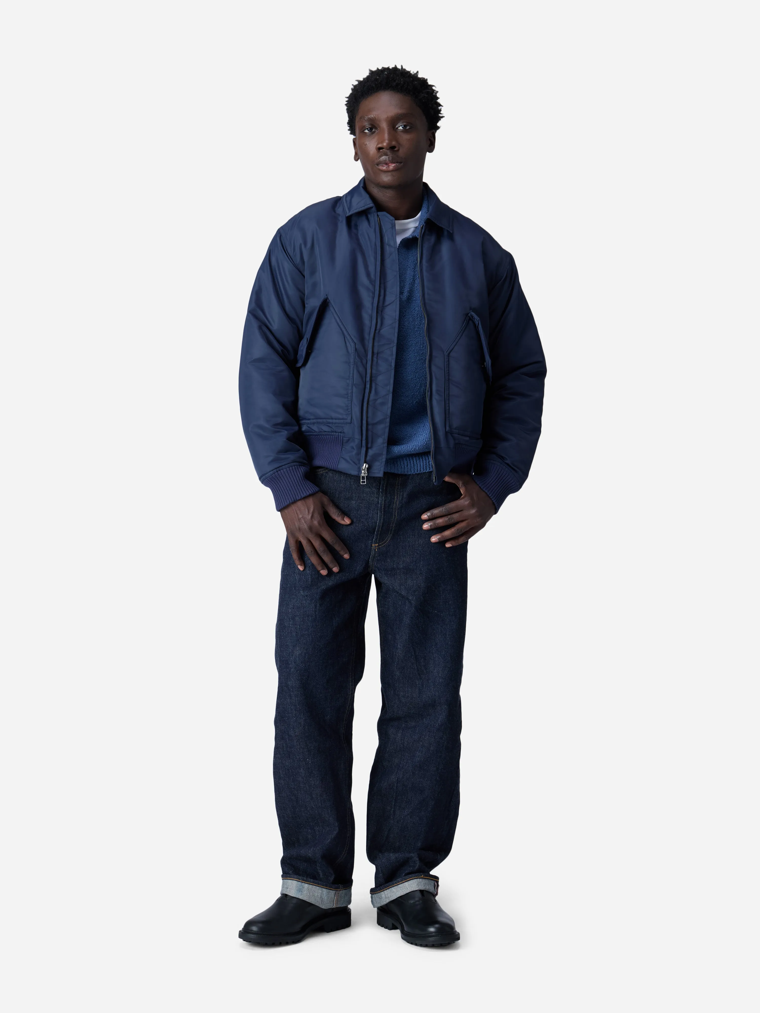 CWU Flight Jacket ~ Blue Aviator Satin sold by 3sixteen product image thumbnail 3