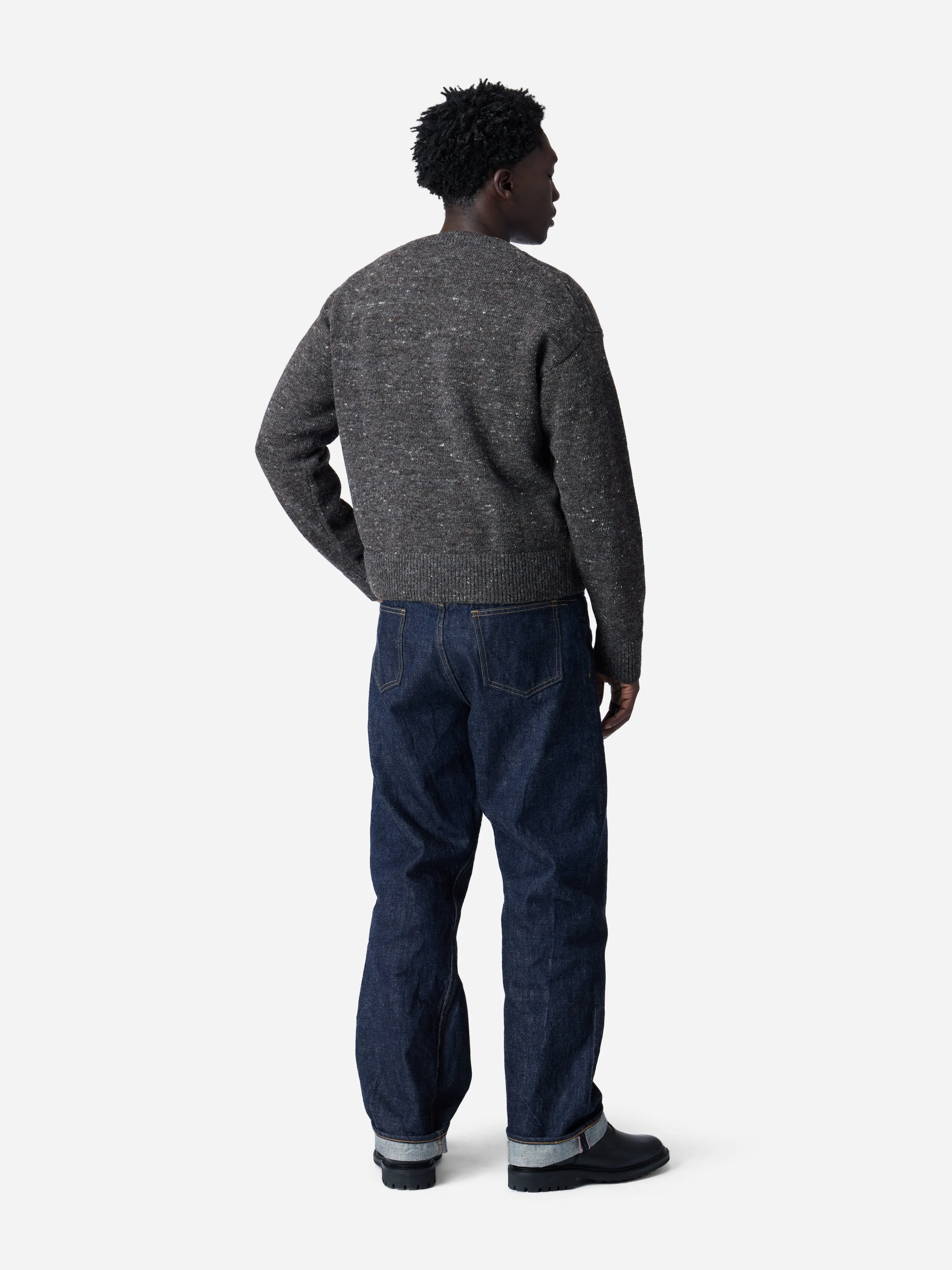 V-Neck Sweater ~ Pewter Tweed sold by 3sixteen product image thumbnail 2