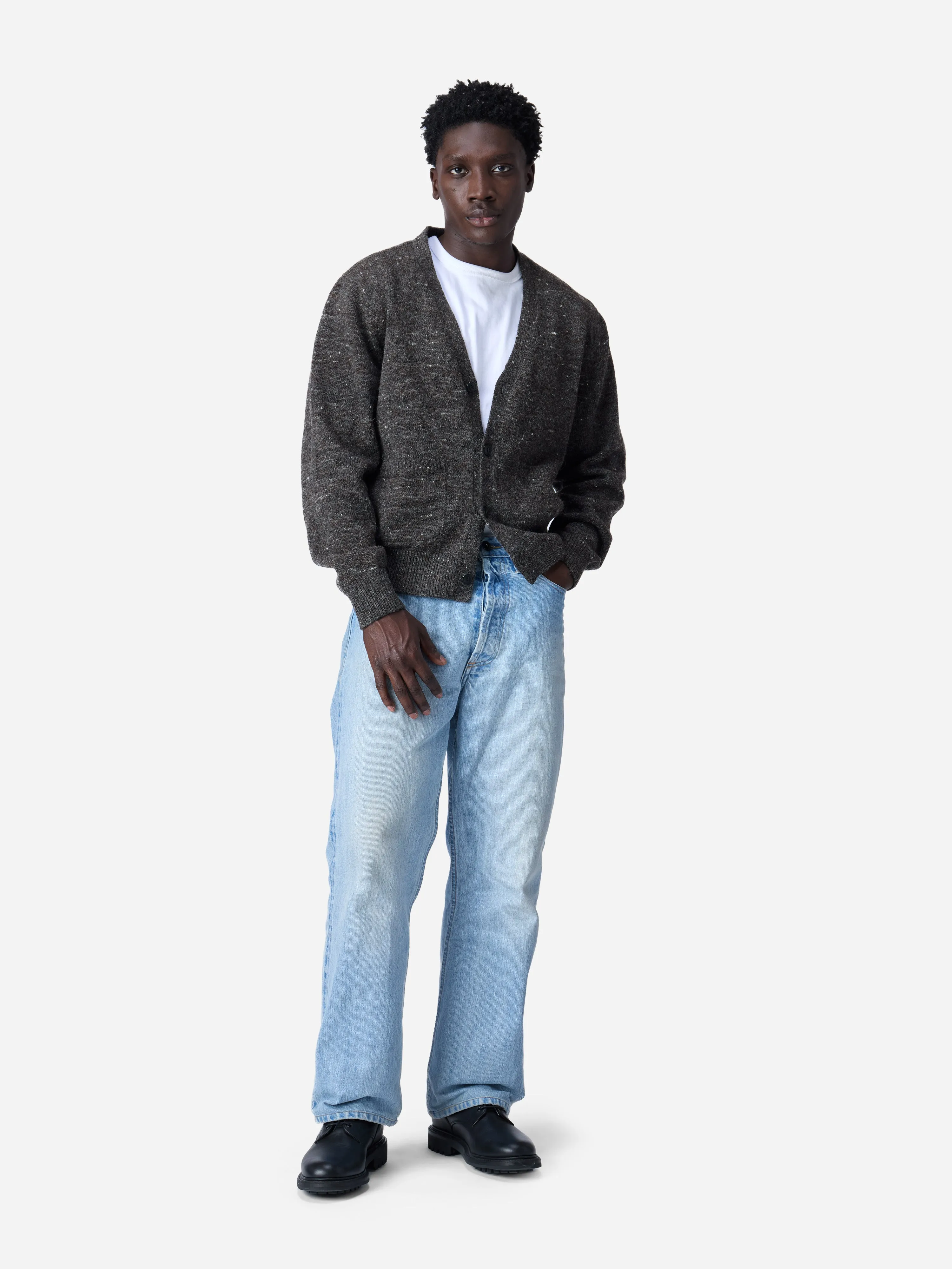 Classic Cardigan ~ Pewter Tweed sold by 3sixteen product image thumbnail 3