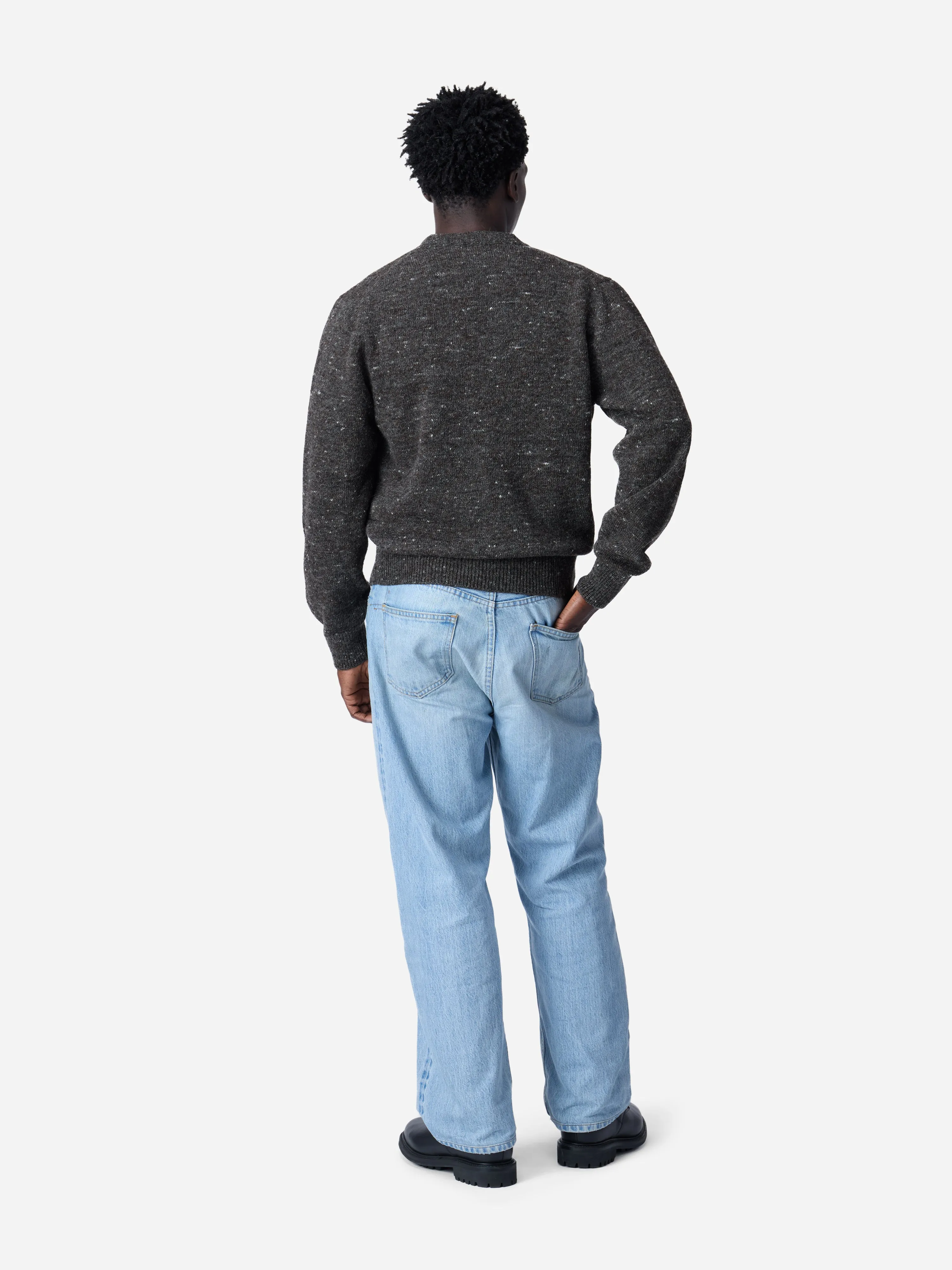 Classic Cardigan ~ Pewter Tweed sold by 3sixteen product image thumbnail 2