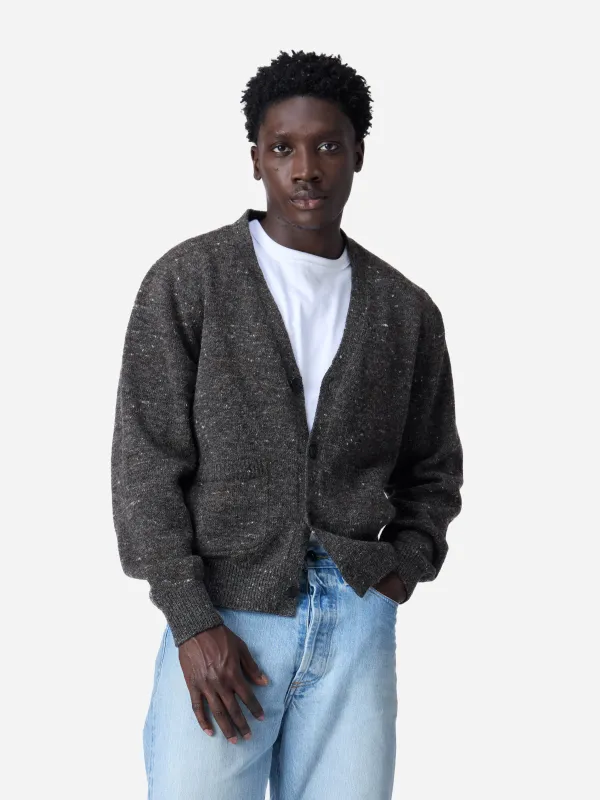 Classic Cardigan ~ Pewter Tweed sold by 3sixteen