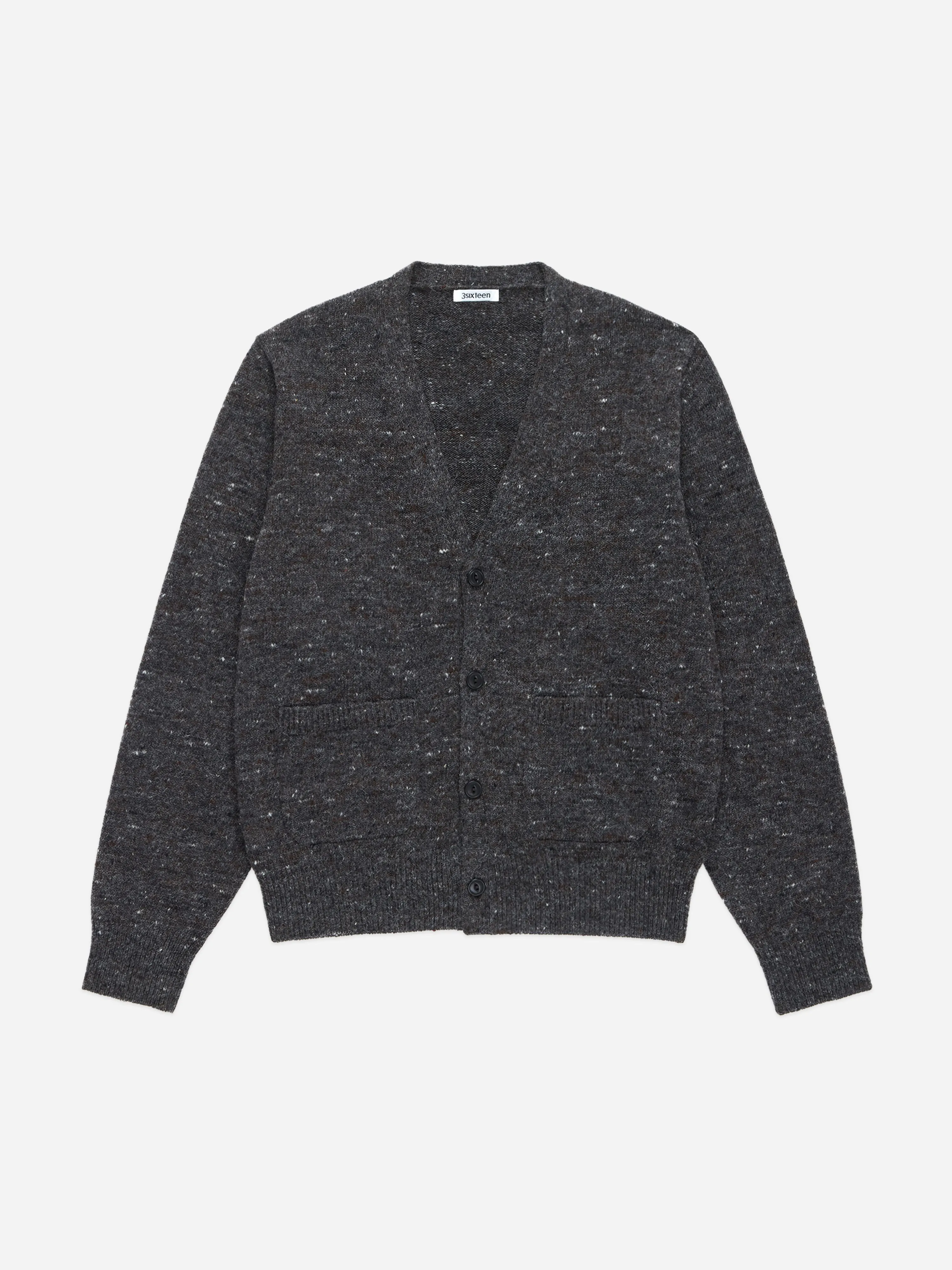 Classic Cardigan ~ Pewter Tweed sold by 3sixteen product image thumbnail 4