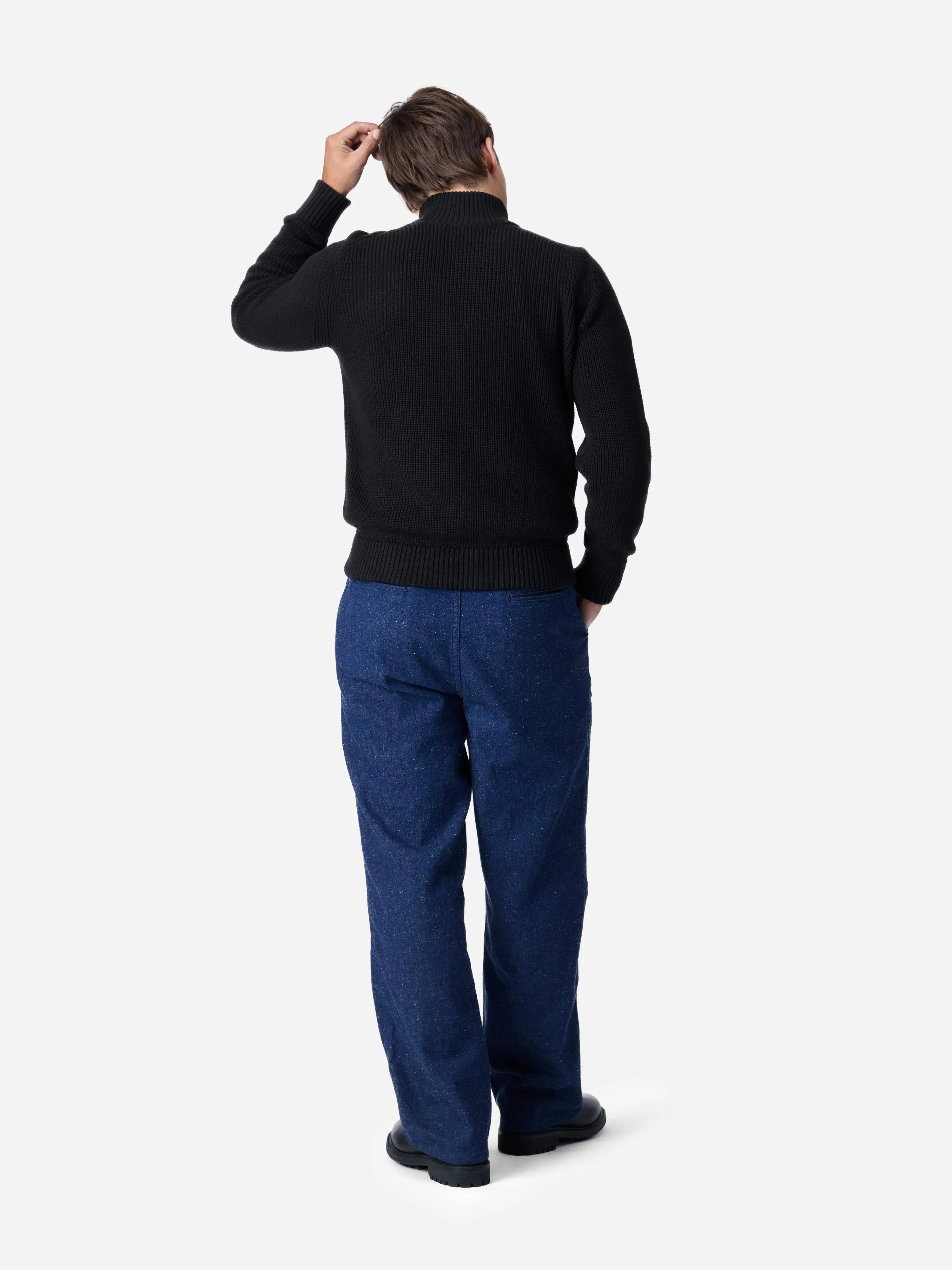 Driver Knit ~ Black Pima Cotton sold by 3sixteen product image thumbnail 2