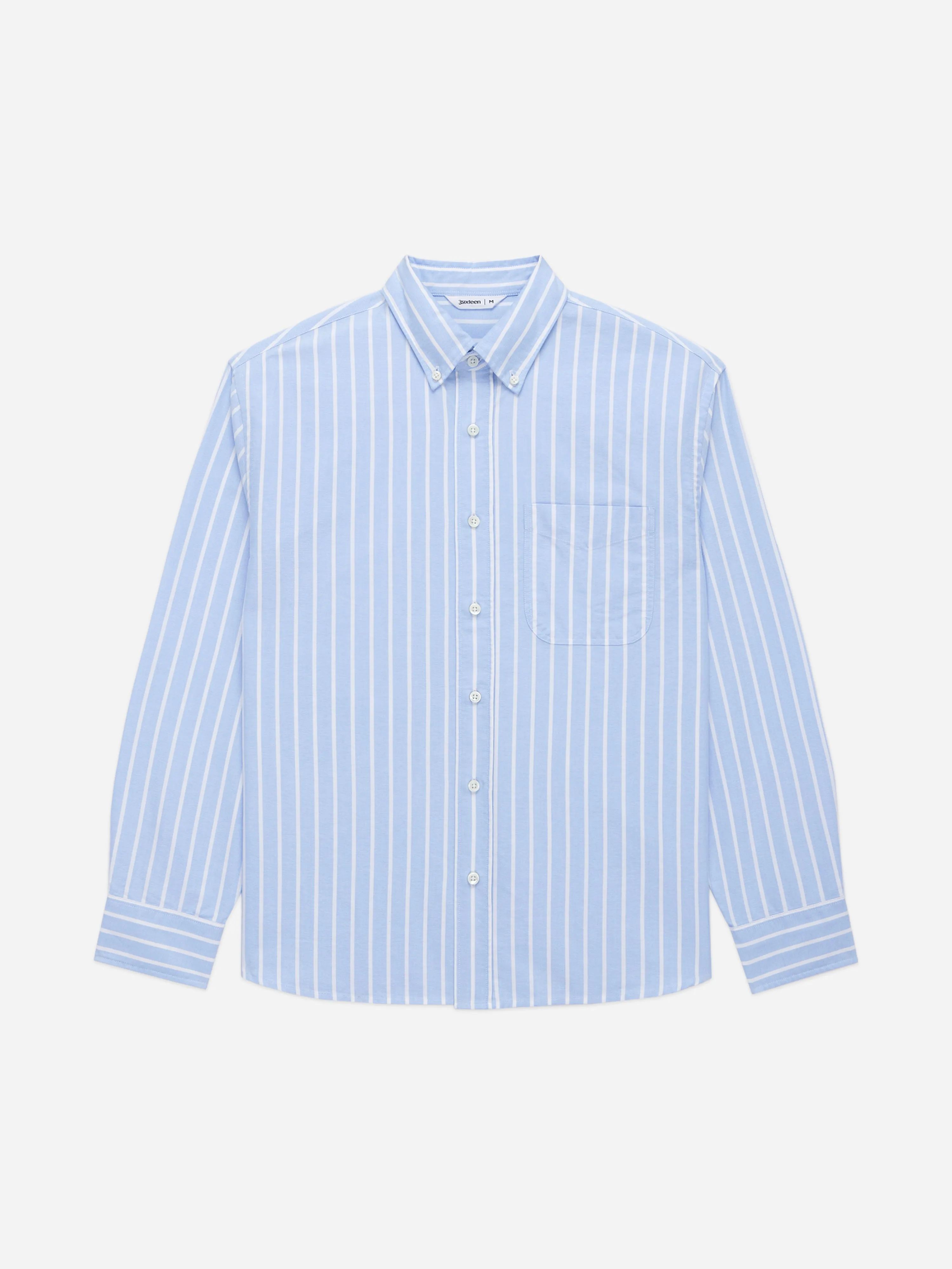 Big Oxford ~ Blue Banker Stripe sold by 3sixteen product image thumbnail 4