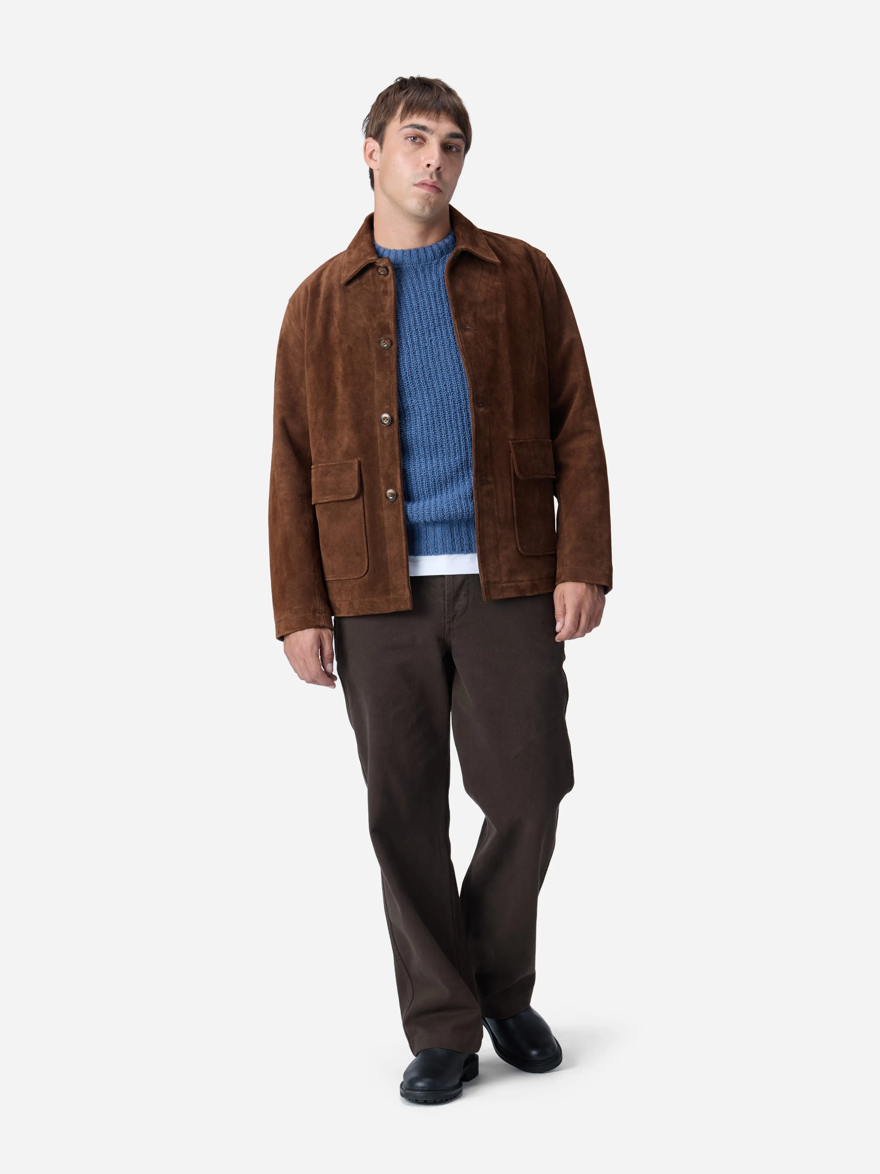 Work Jacket ~ Chocolate Suede sold by 3sixteen product image thumbnail 3