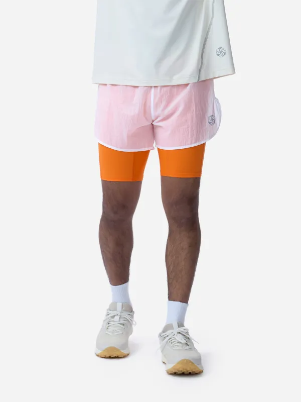 Pace Short ~ White/Orange made by 3sixteen