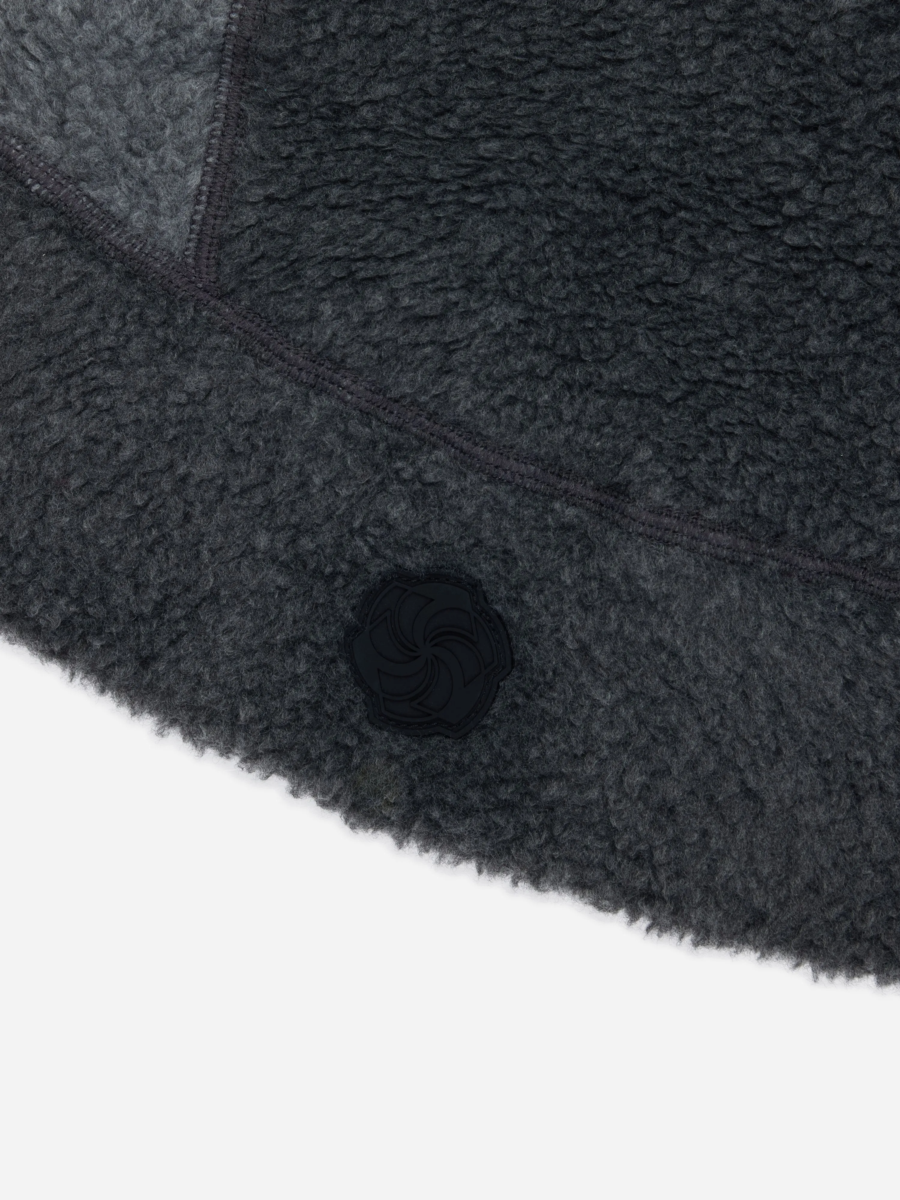 Fleece Patchwork Beanie ~ Charcoal sold by 3sixteen product image thumbnail 4