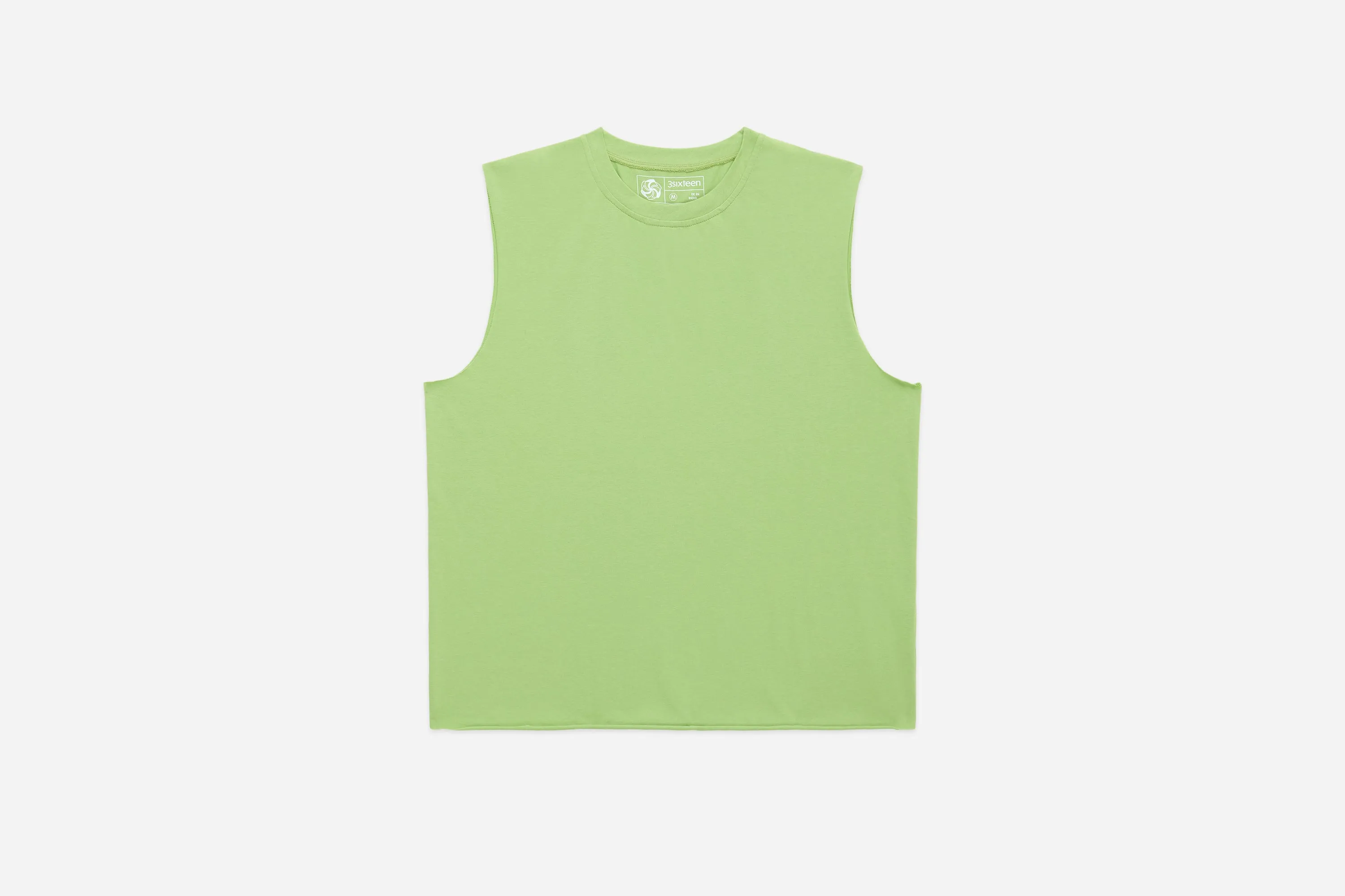 Training Cutoff Tee ~ Lime sold by 3sixteen