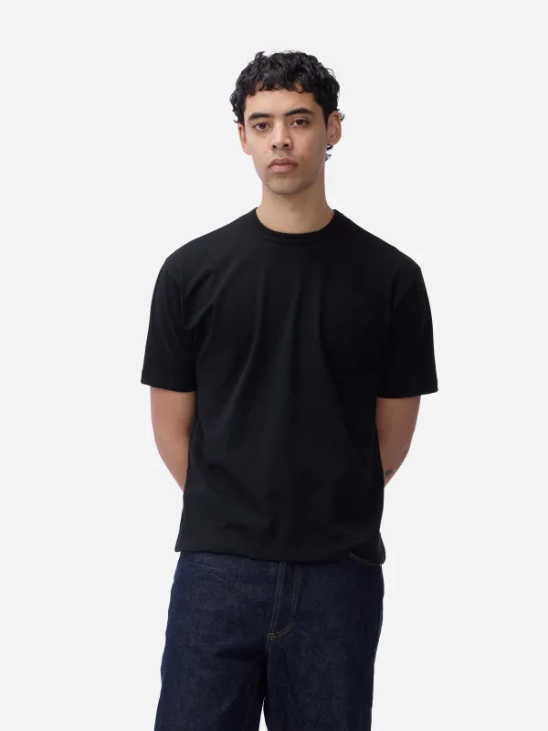 Heavyweight Boxy T-shirt ~ Black sold by 3sixteen