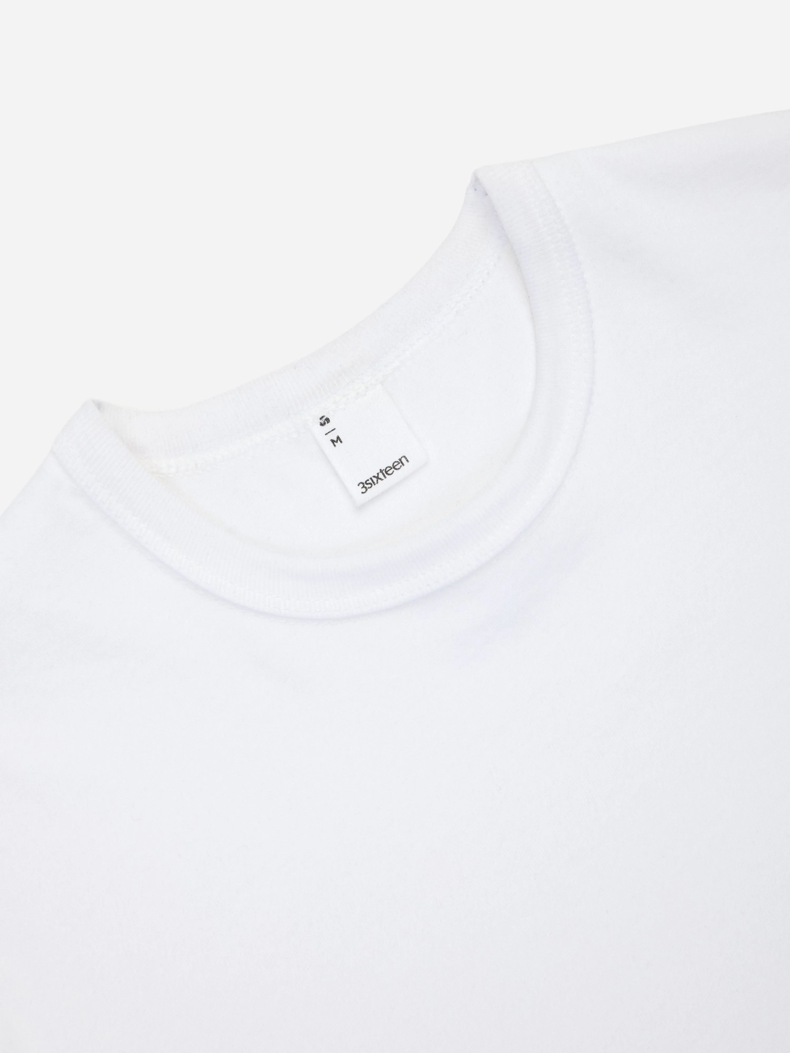 Heavyweight Boxy Long Sleeve T-shirt ~ White sold by 3sixteen product image thumbnail 5