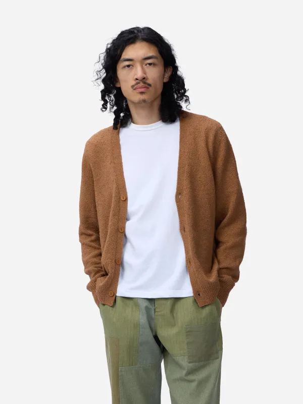 Classic Cardigan ~ Ochre Boucle sold by 3sixteen