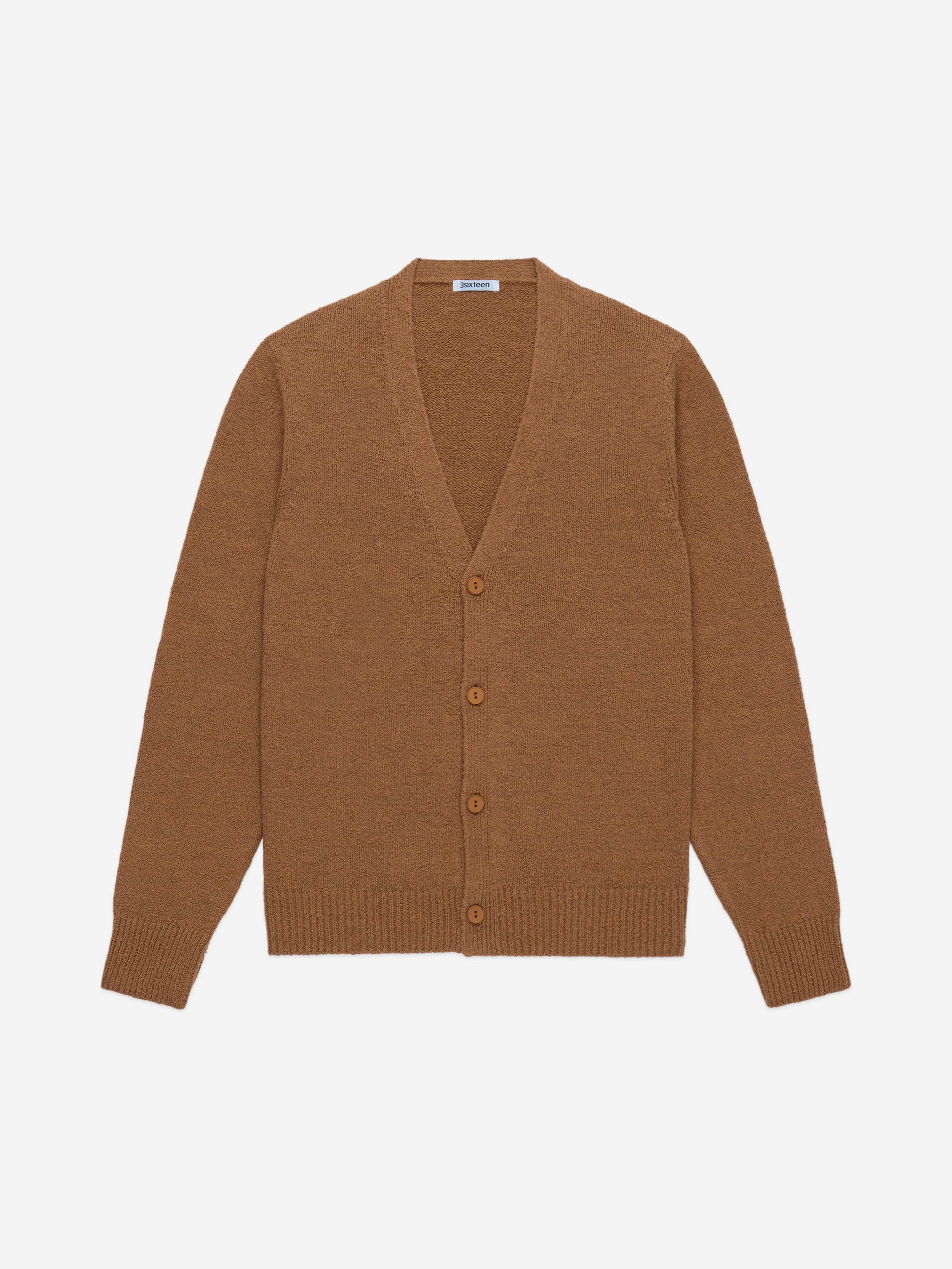 Classic Cardigan ~ Ochre Boucle sold by 3sixteen product image thumbnail 5