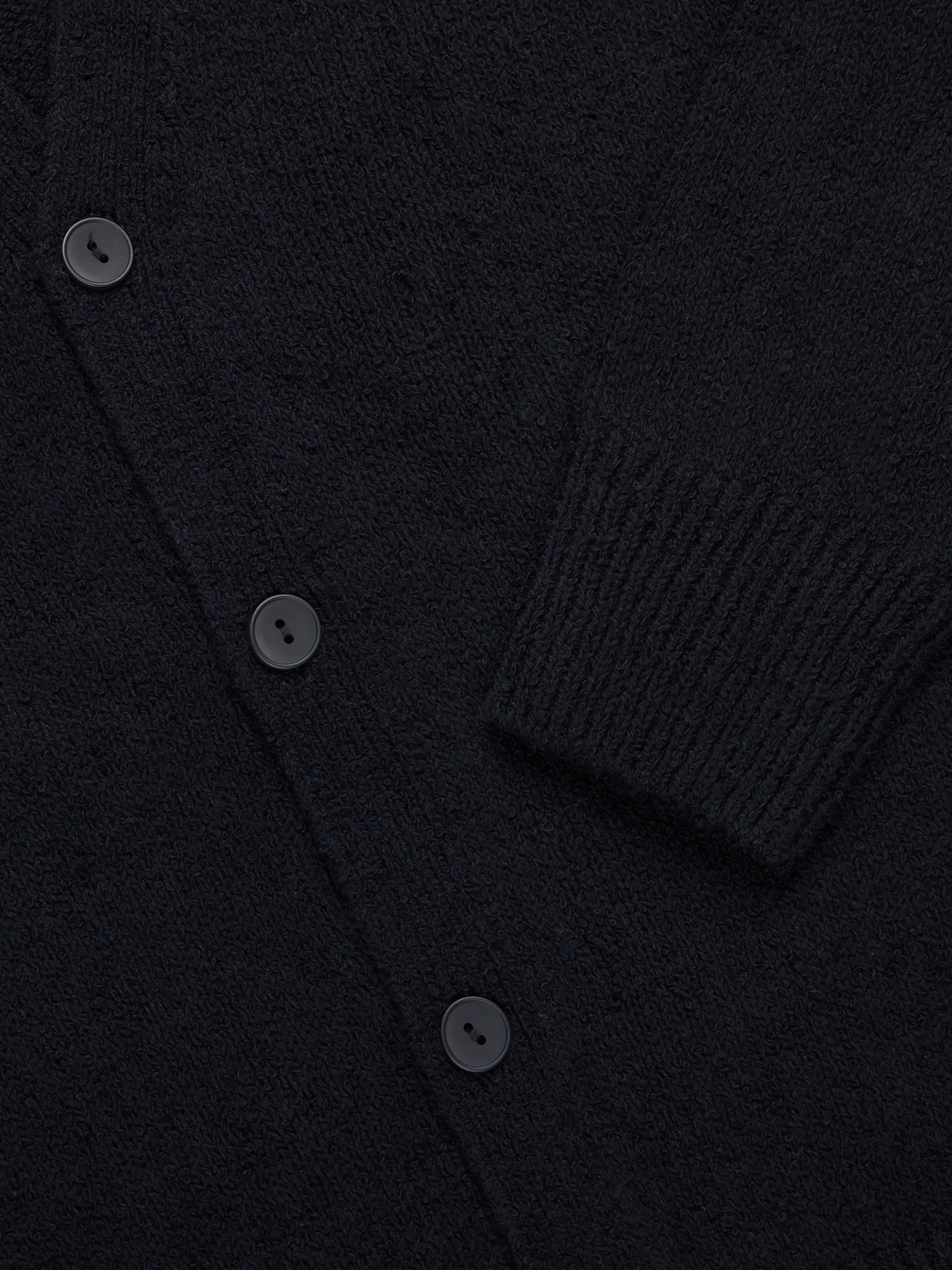 Classic Cardigan ~ Black Boucle sold by 3sixteen product image thumbnail 5