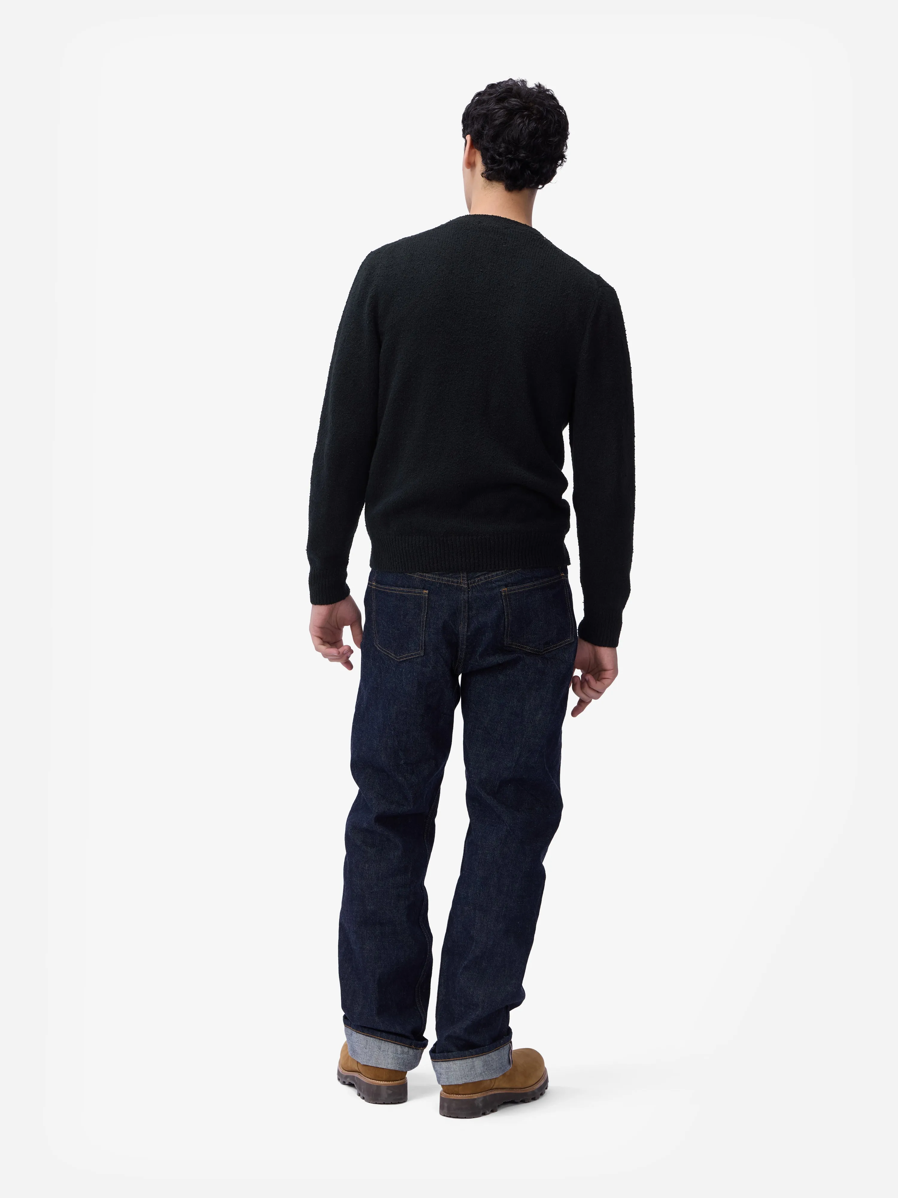Classic Cardigan ~ Black Boucle sold by 3sixteen product image thumbnail 2