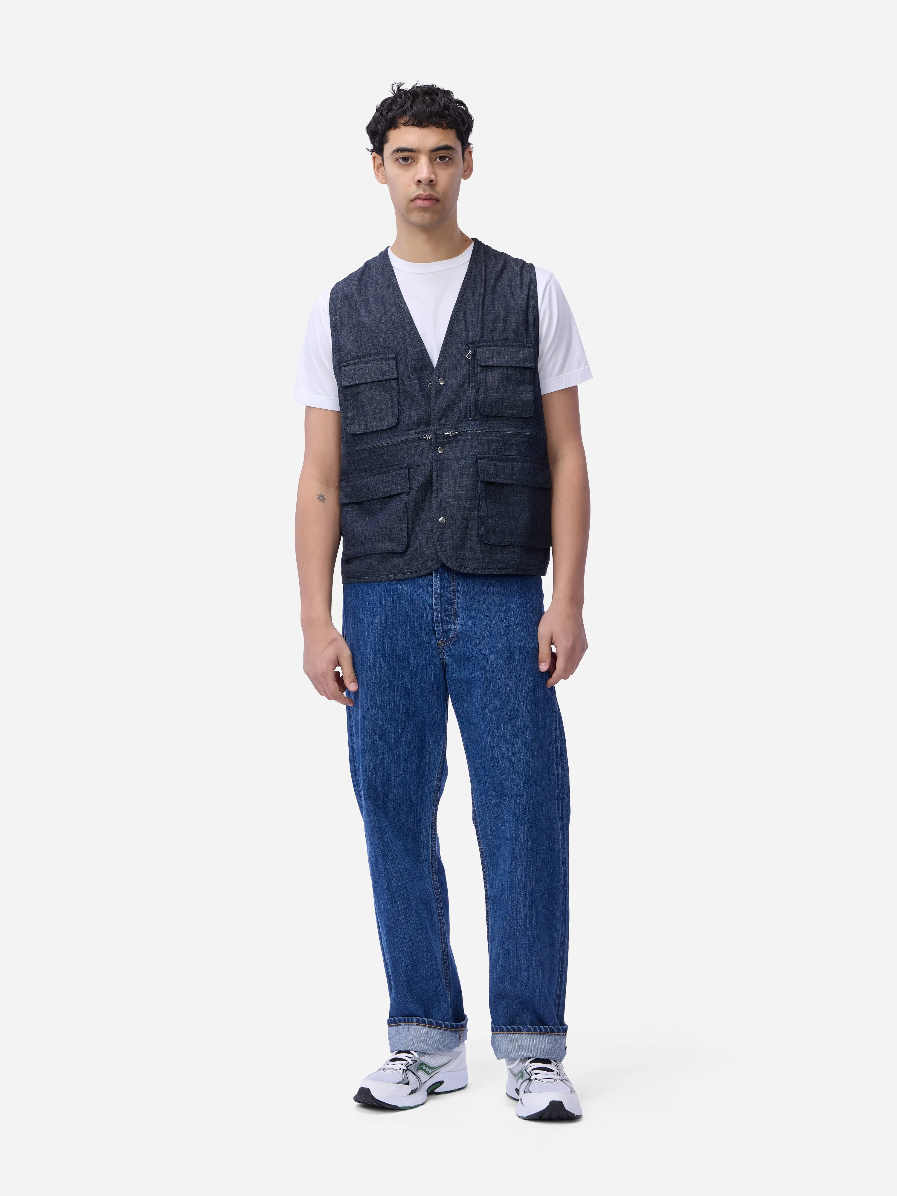 Field Vest ~ Indigo Ripstop sold by 3sixteen product image thumbnail 3