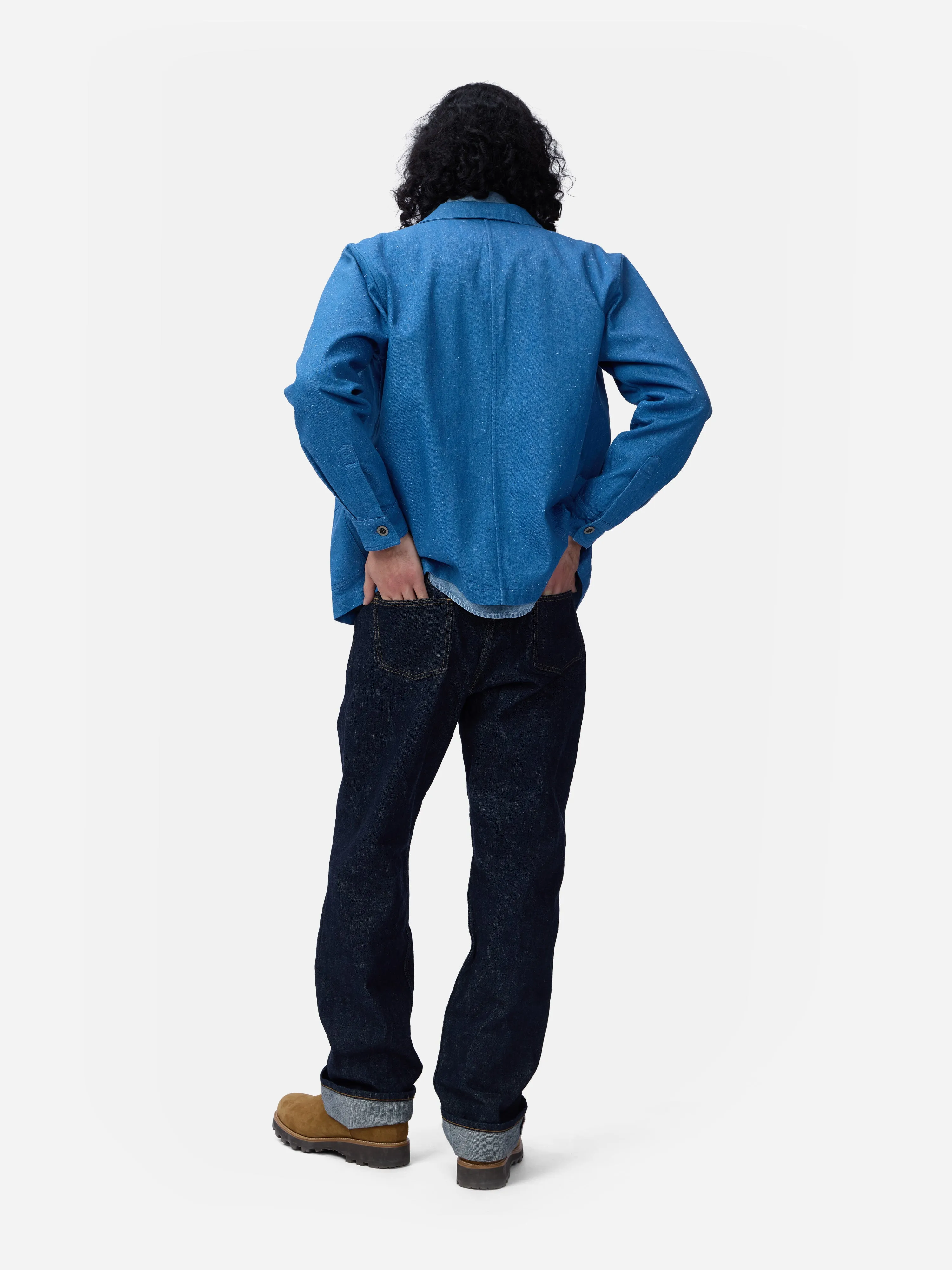 French Work Jacket ~ Light Indigo sold by 3sixteen product image thumbnail 2