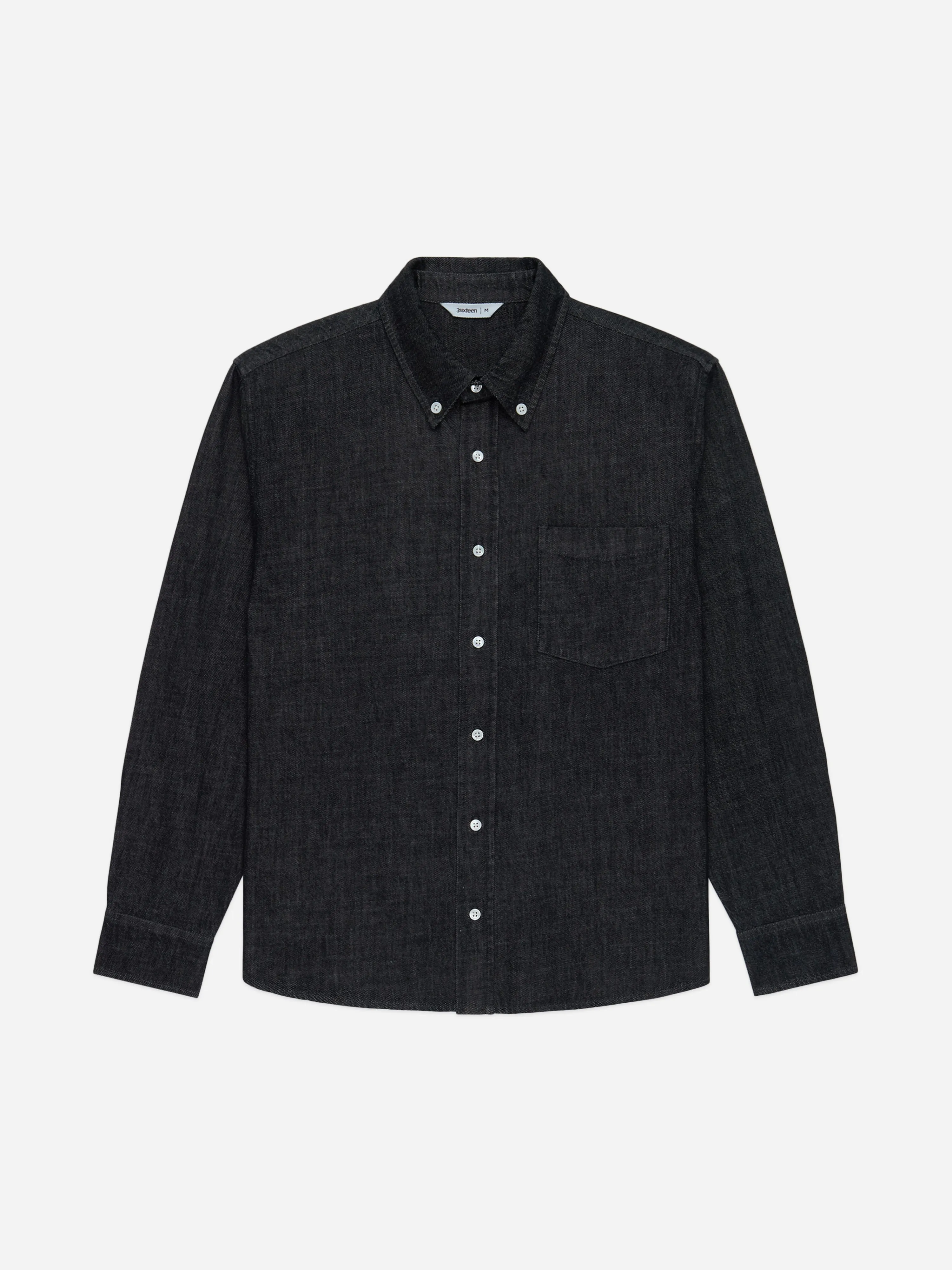 Denim BD Shirt ~ Black/White sold by 3sixteen product image thumbnail 4