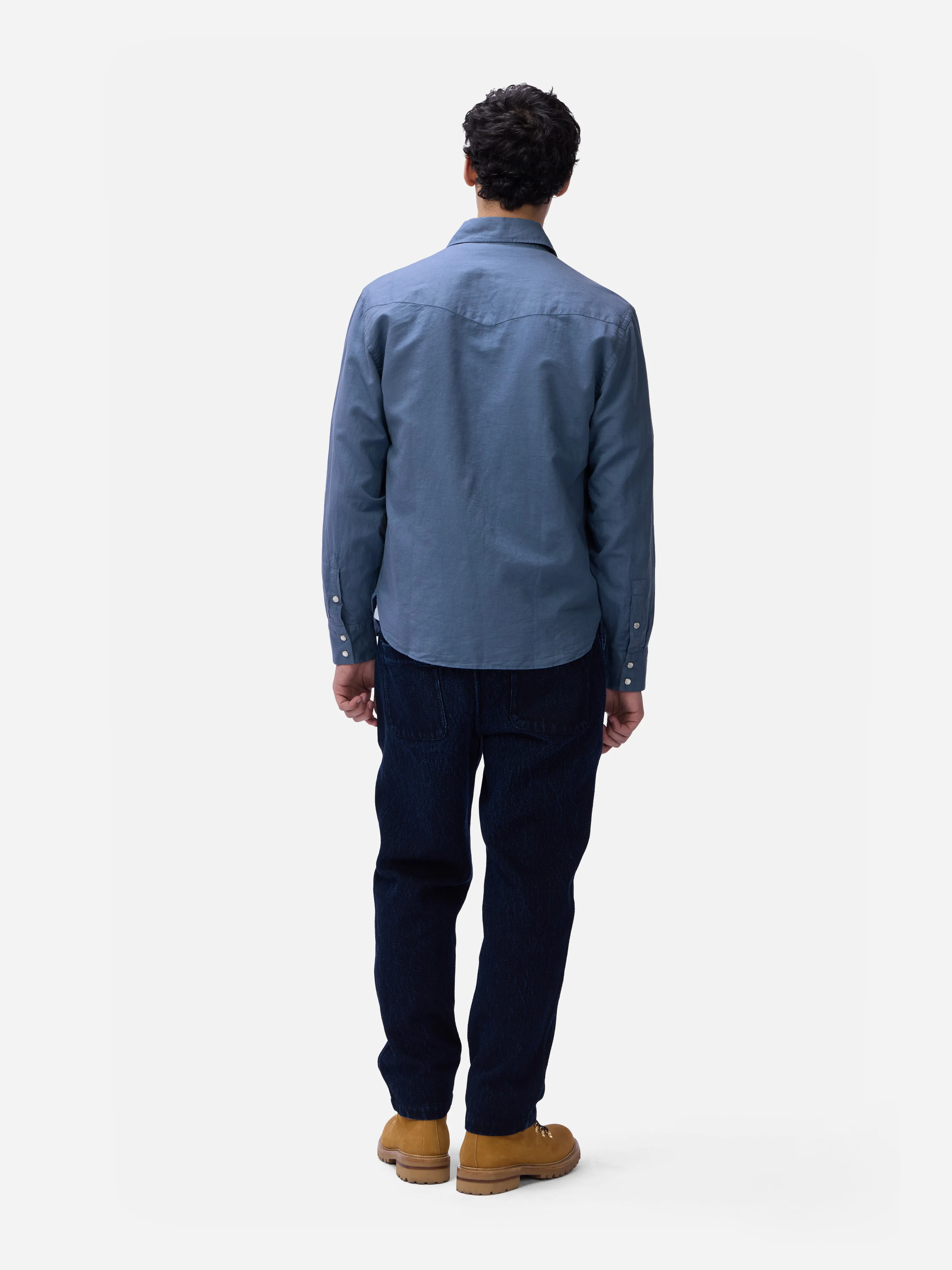 Snap Western Shirt ~ Slate Garment Dyed sold by 3sixteen product image thumbnail 2