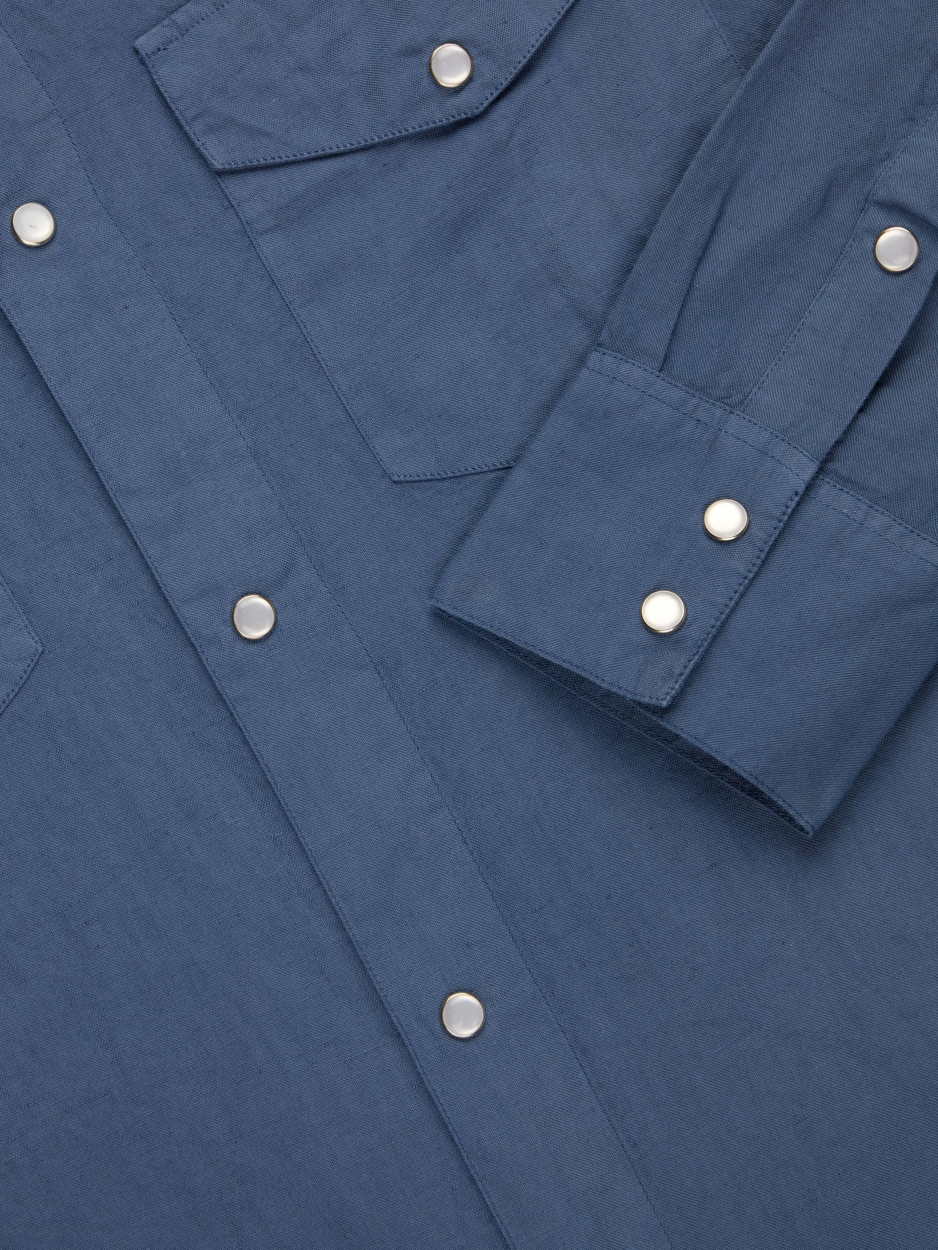 Snap Western Shirt ~ Slate Garment Dyed sold by 3sixteen product image thumbnail 5