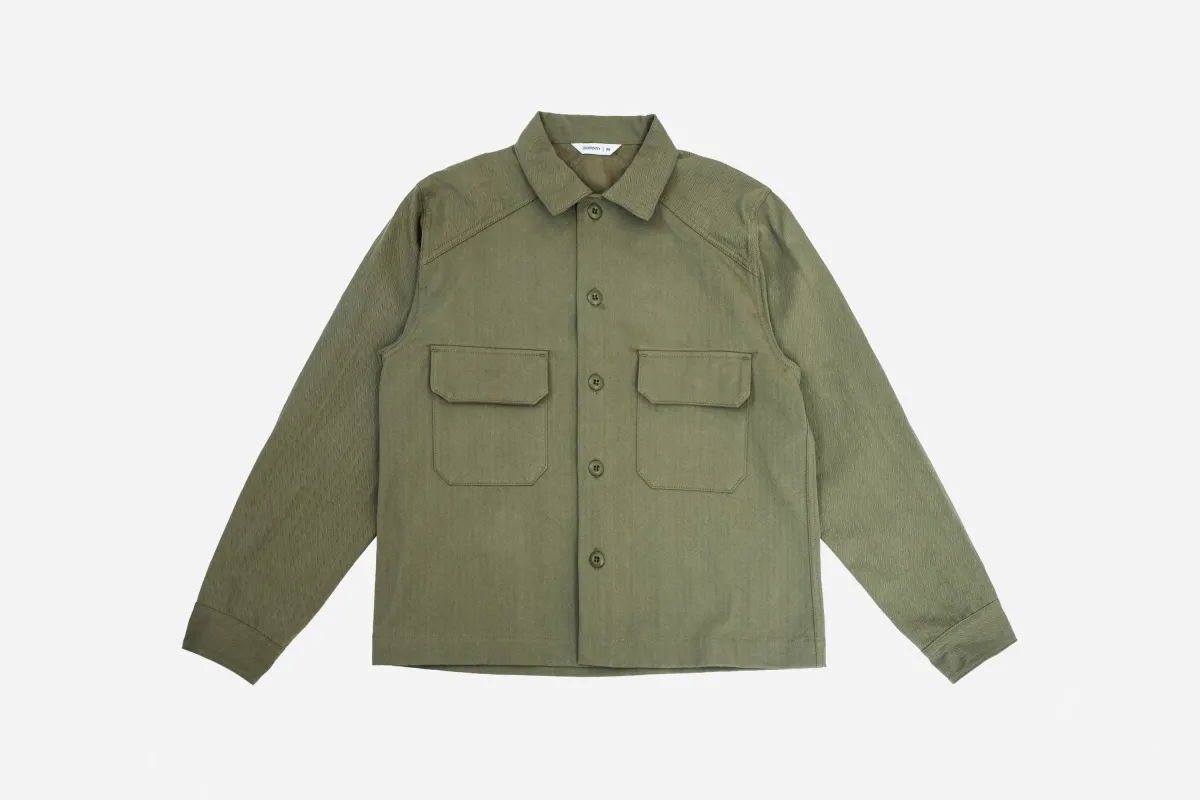 Officer Shirt ~ Washed Olive HBT made by 3sixteen