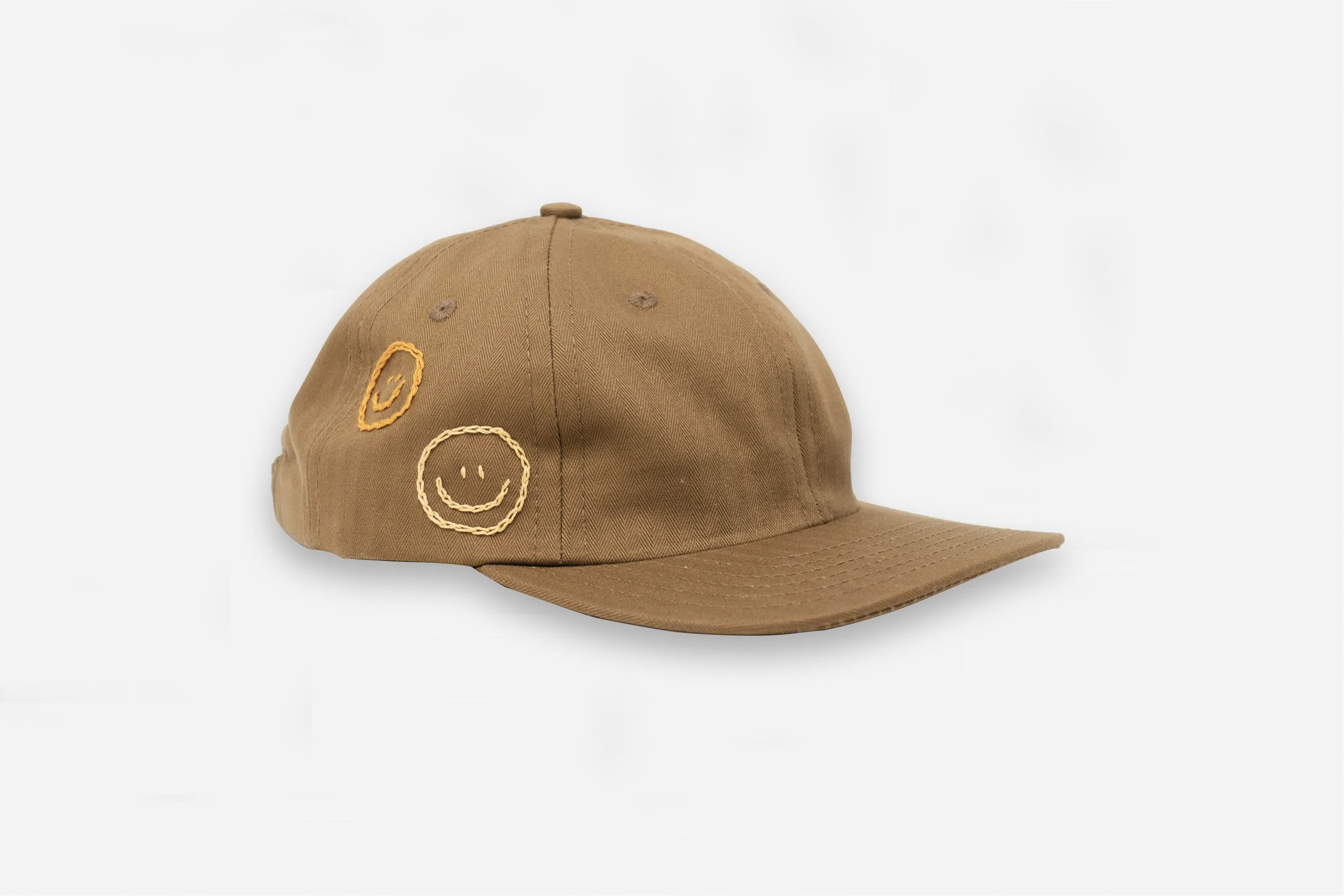 Smiley Cap ~ Earth HBT sold by 3sixteen
