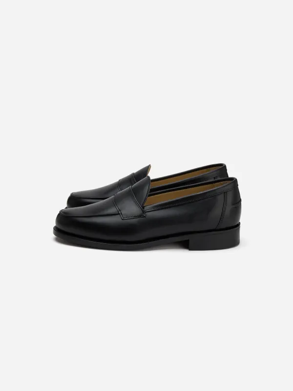 Saddle Loafer ~ Black Calf made by 3sixteen