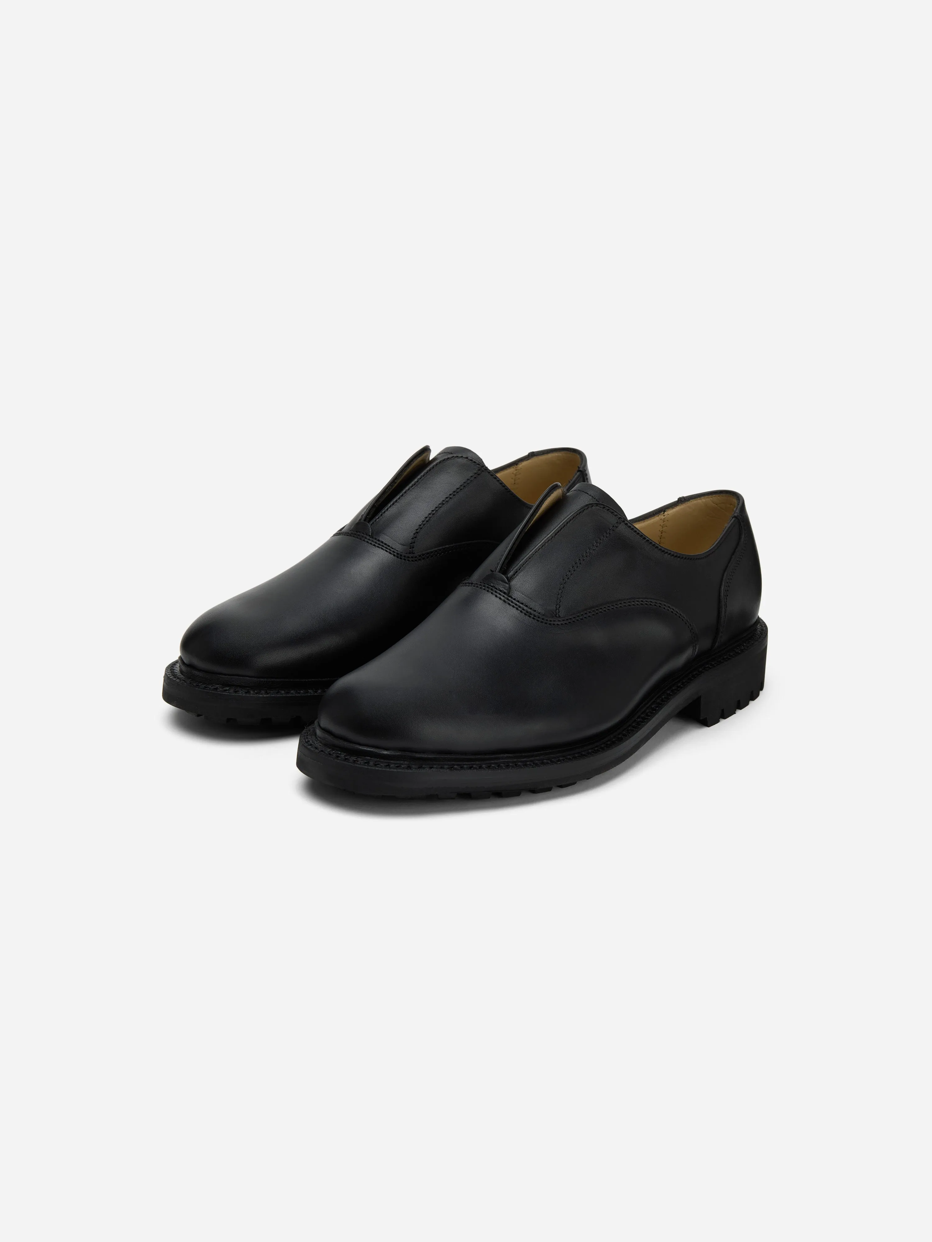 Laceless Oxford ~ Black Waxy Leather sold by 3sixteen product image thumbnail 2