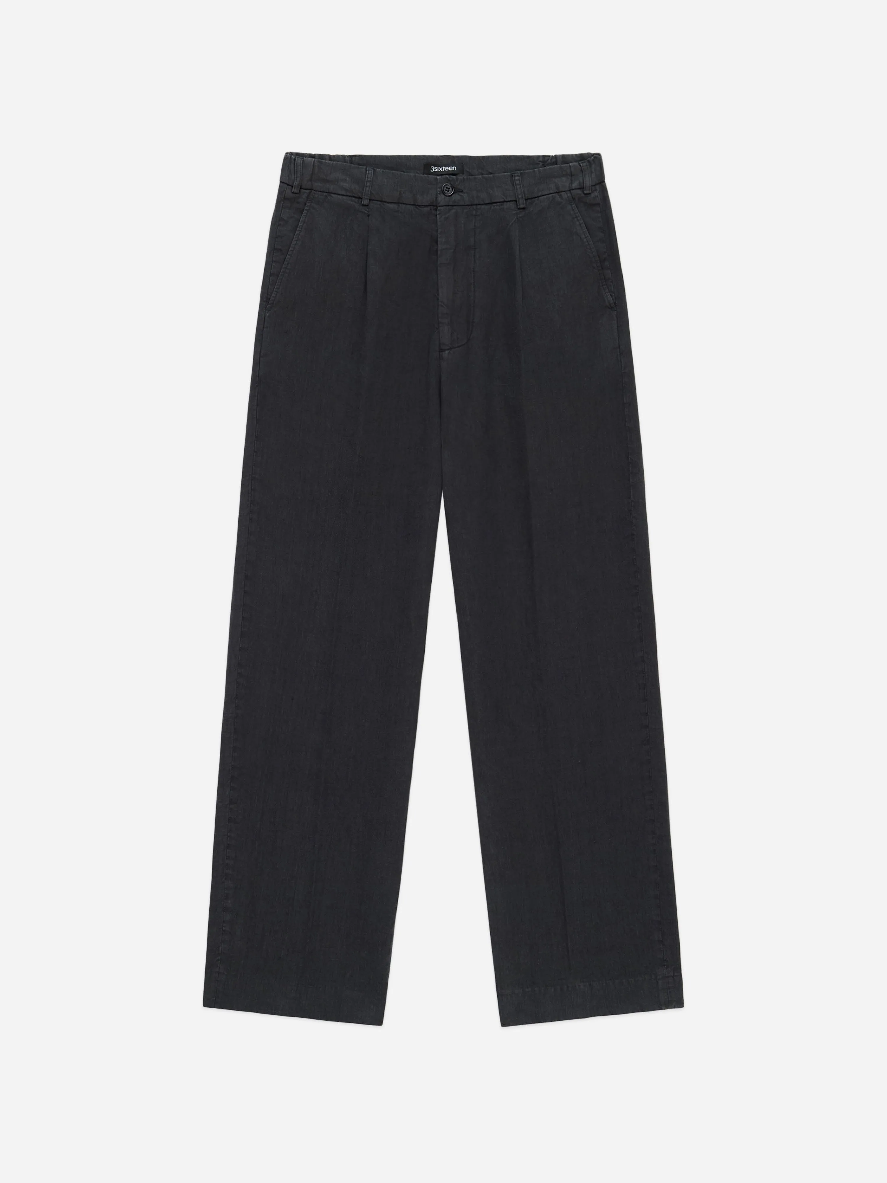 Pleated Trouser ~ Black Linen sold by 3sixteen product image thumbnail 5