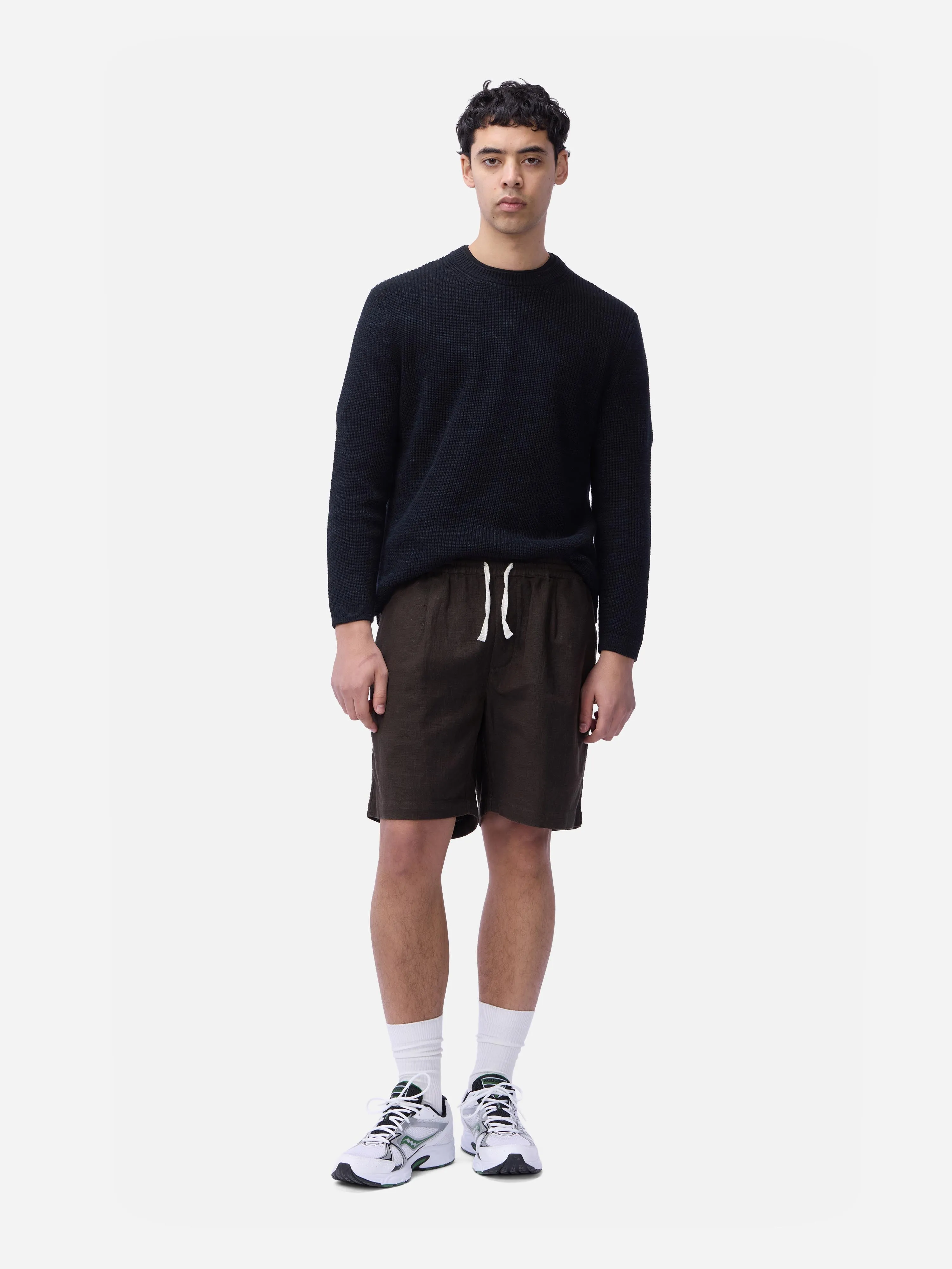 Drawstring Short ~ Chocolate Linen sold by 3sixteen product image thumbnail 2