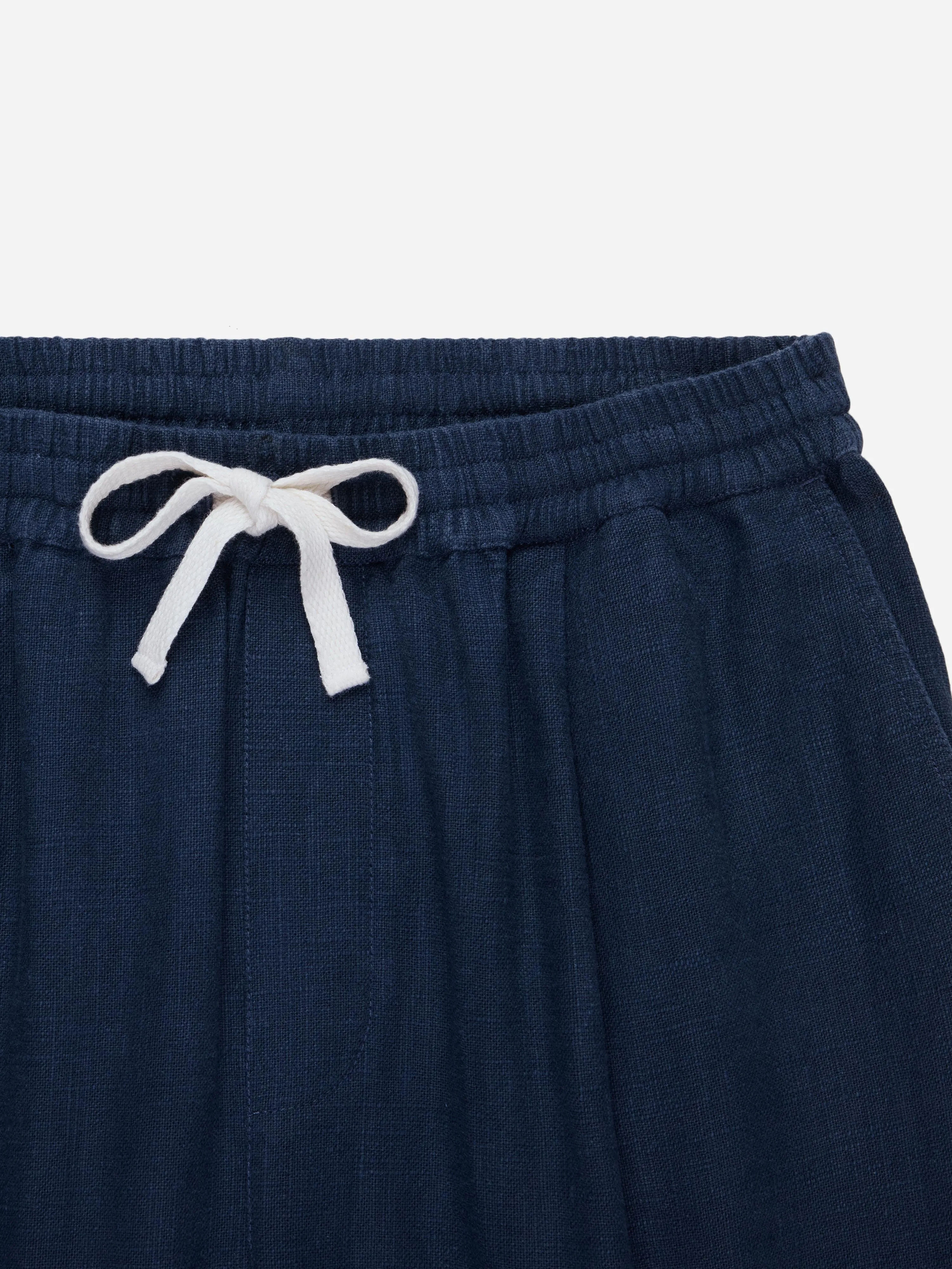 Drawstring Short ~ Navy Linen sold by 3sixteen product image thumbnail 5
