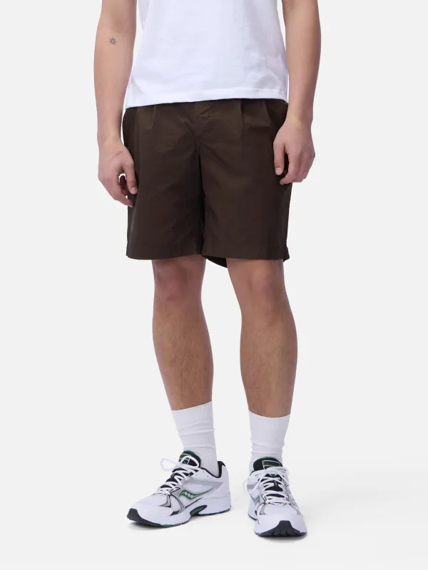Safari Shorts ~ Brown Poplin made by 3sixteen