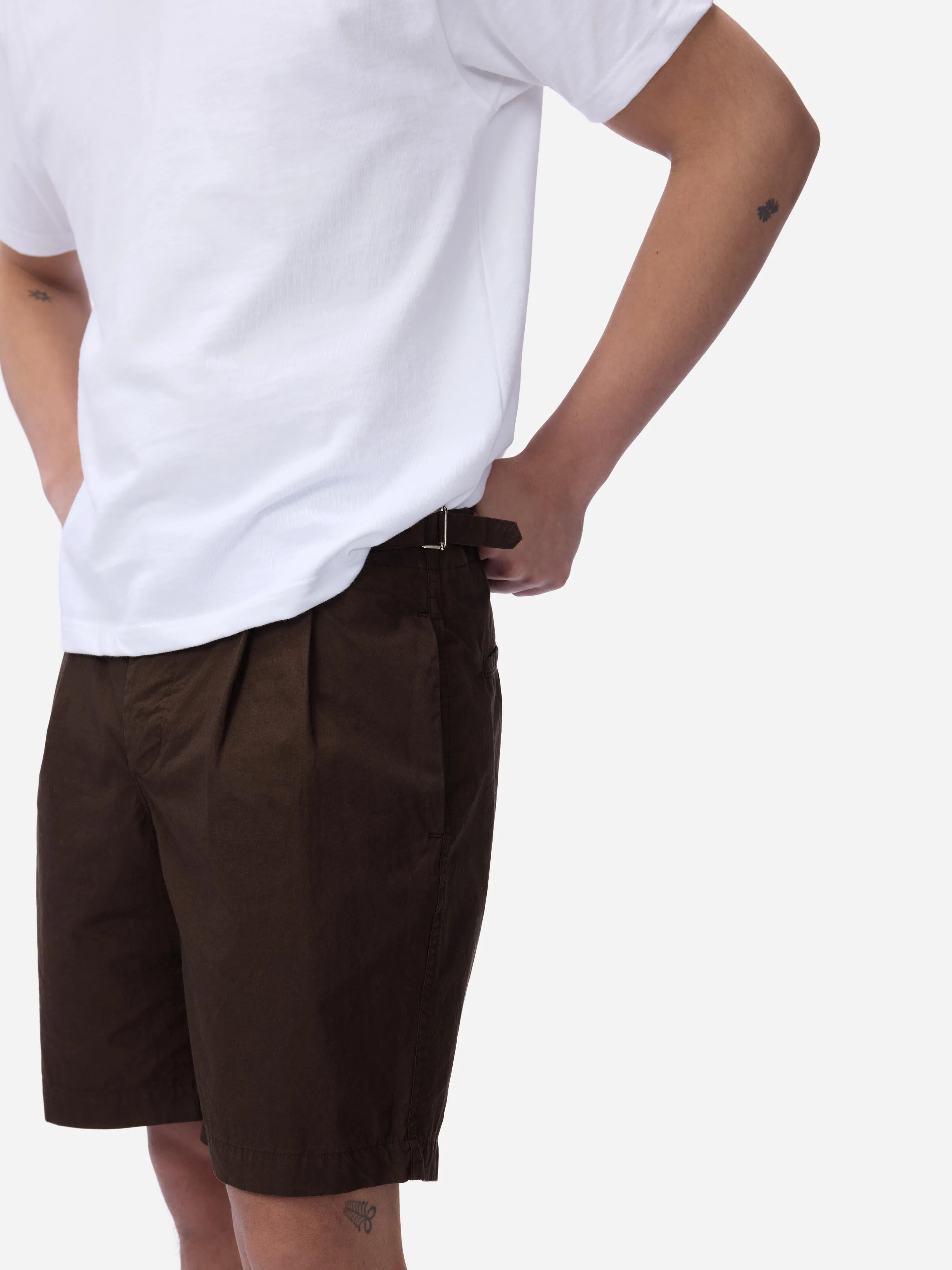 Safari Shorts ~ Brown Poplin sold by 3sixteen product image thumbnail 2