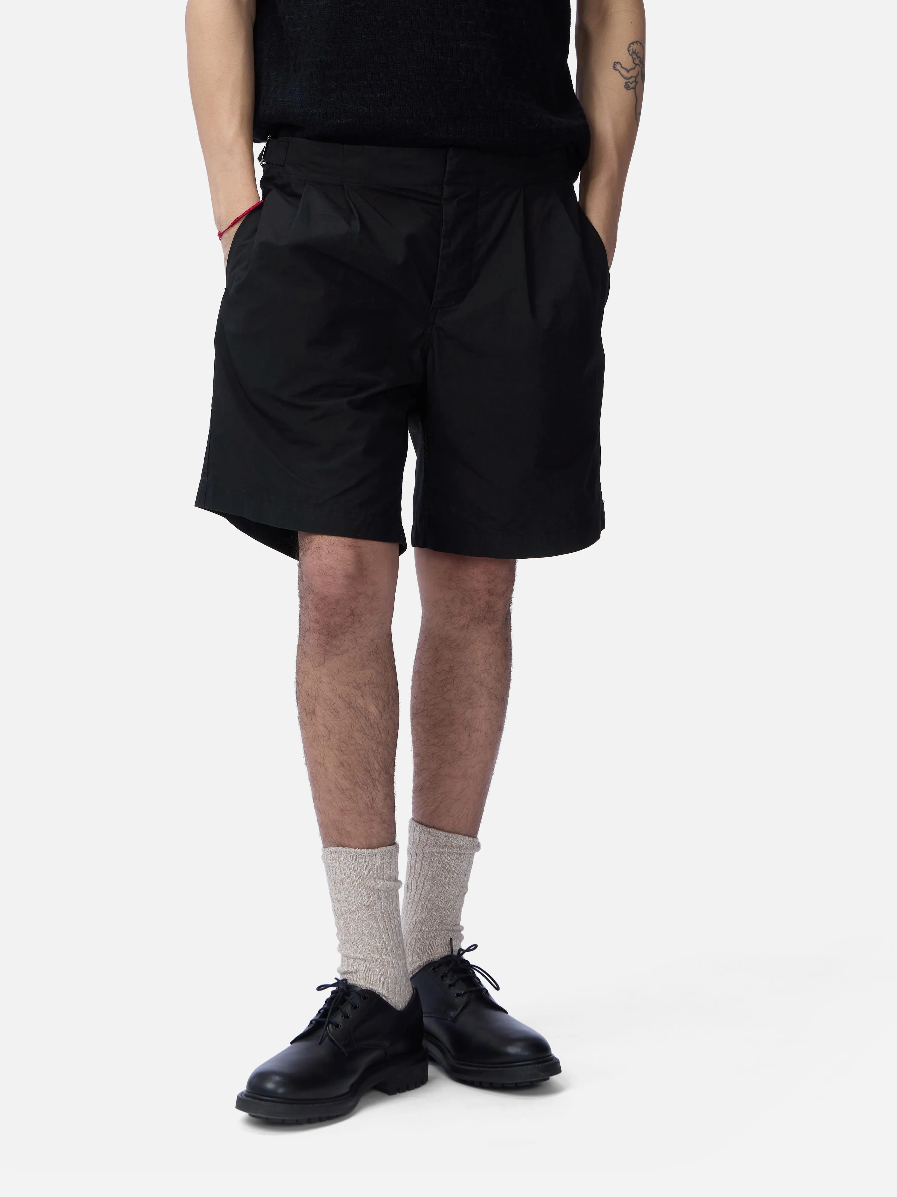 Safari Shorts ~ Black Poplin sold by 3sixteen product image thumbnail 2
