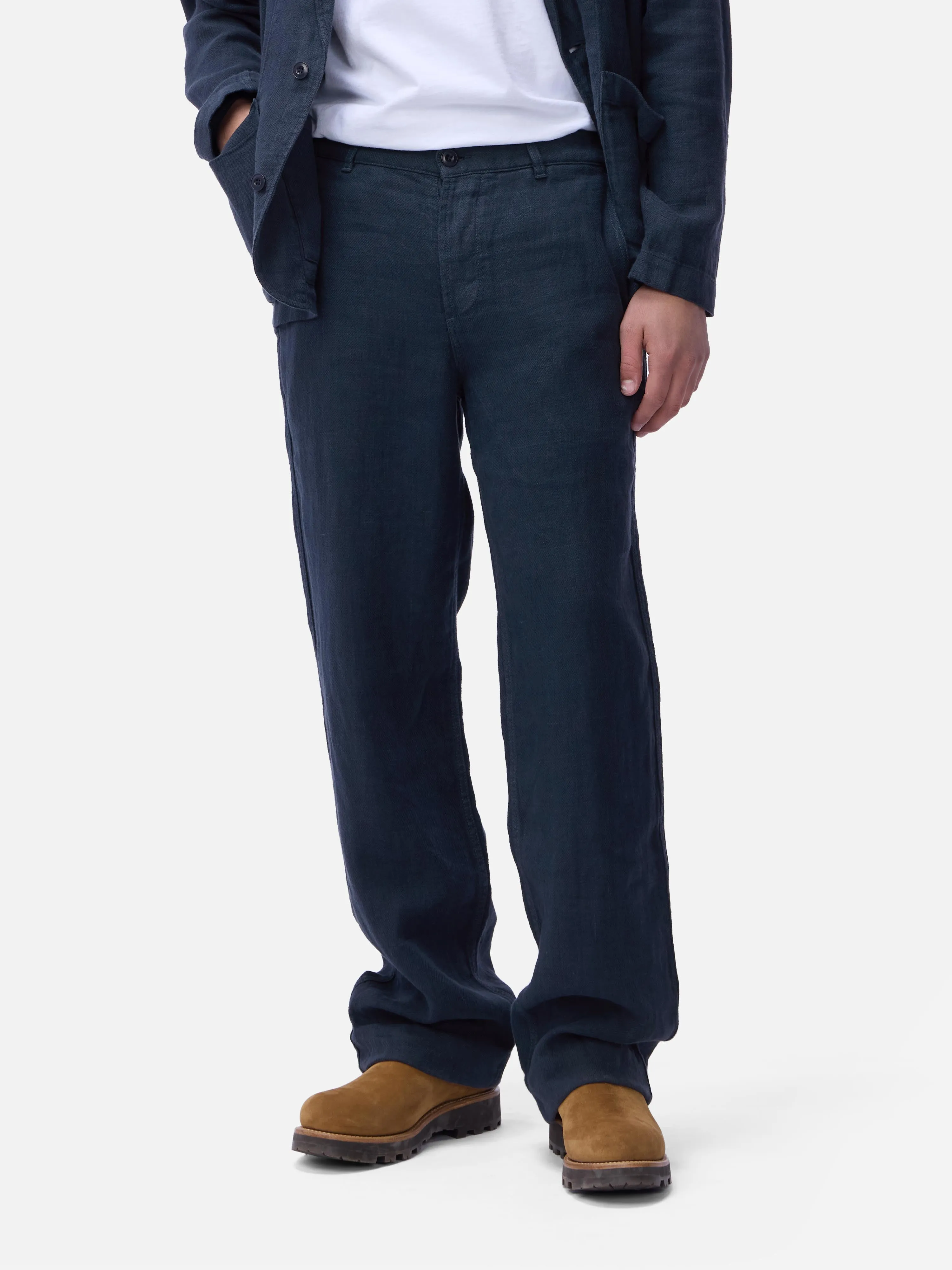 Work Pant ~ Midnight Linen sold by 3sixteen
