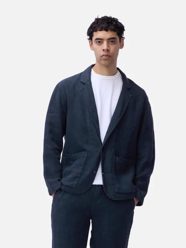 Work Blazer ~ Midnight Linen made by 3sixteen