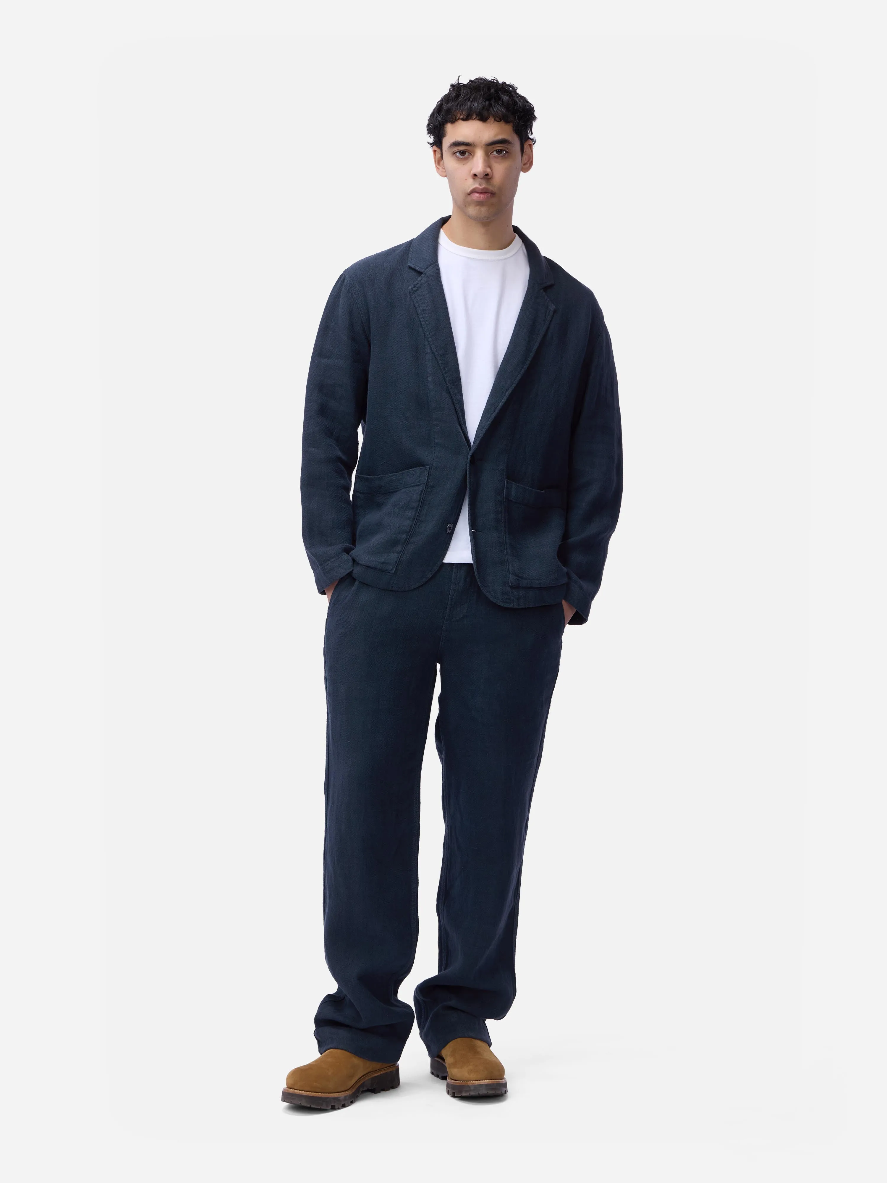 Work Blazer ~ Midnight Linen sold by 3sixteen product image thumbnail 3