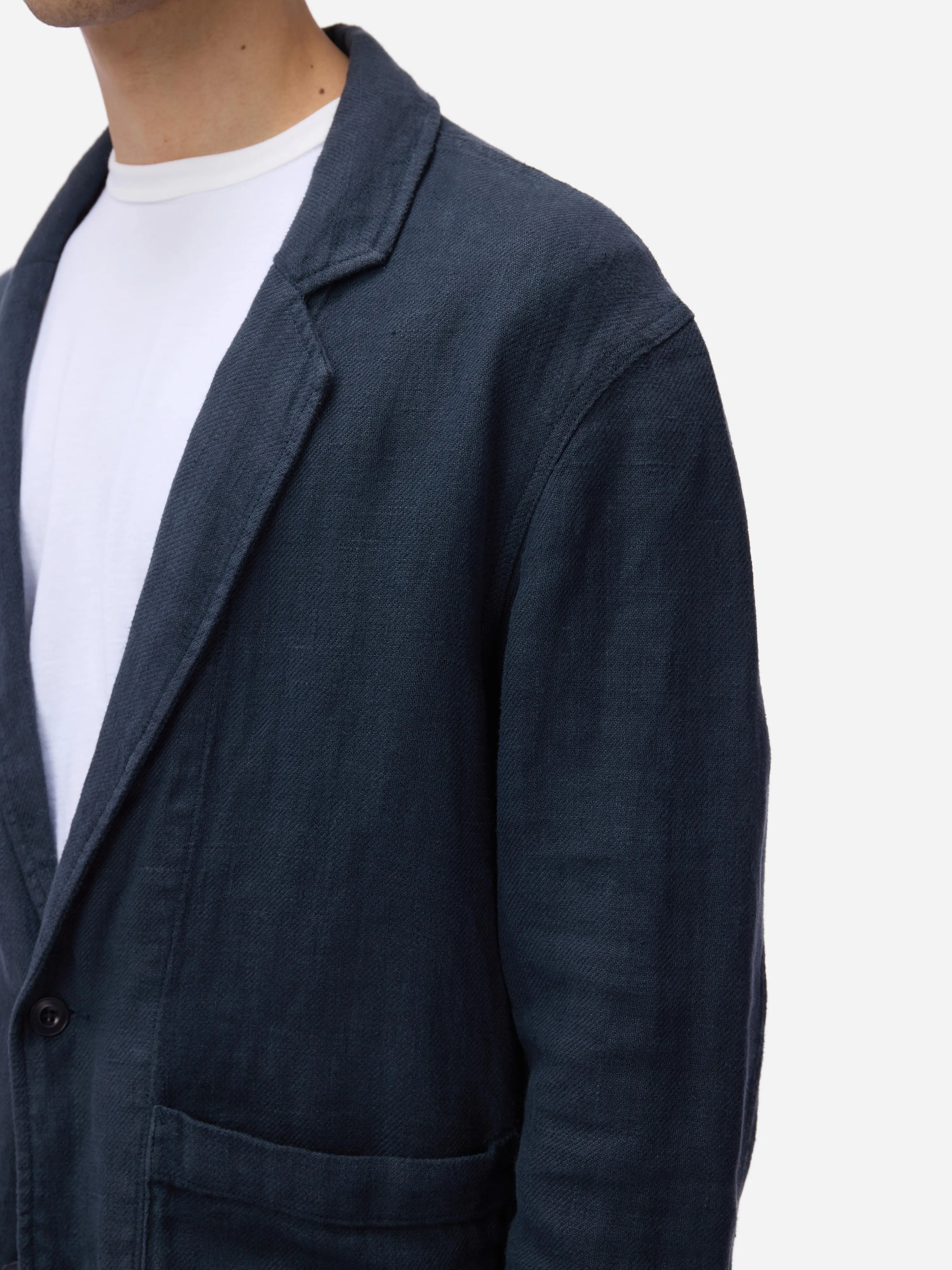 Work Blazer ~ Midnight Linen sold by 3sixteen product image thumbnail 5