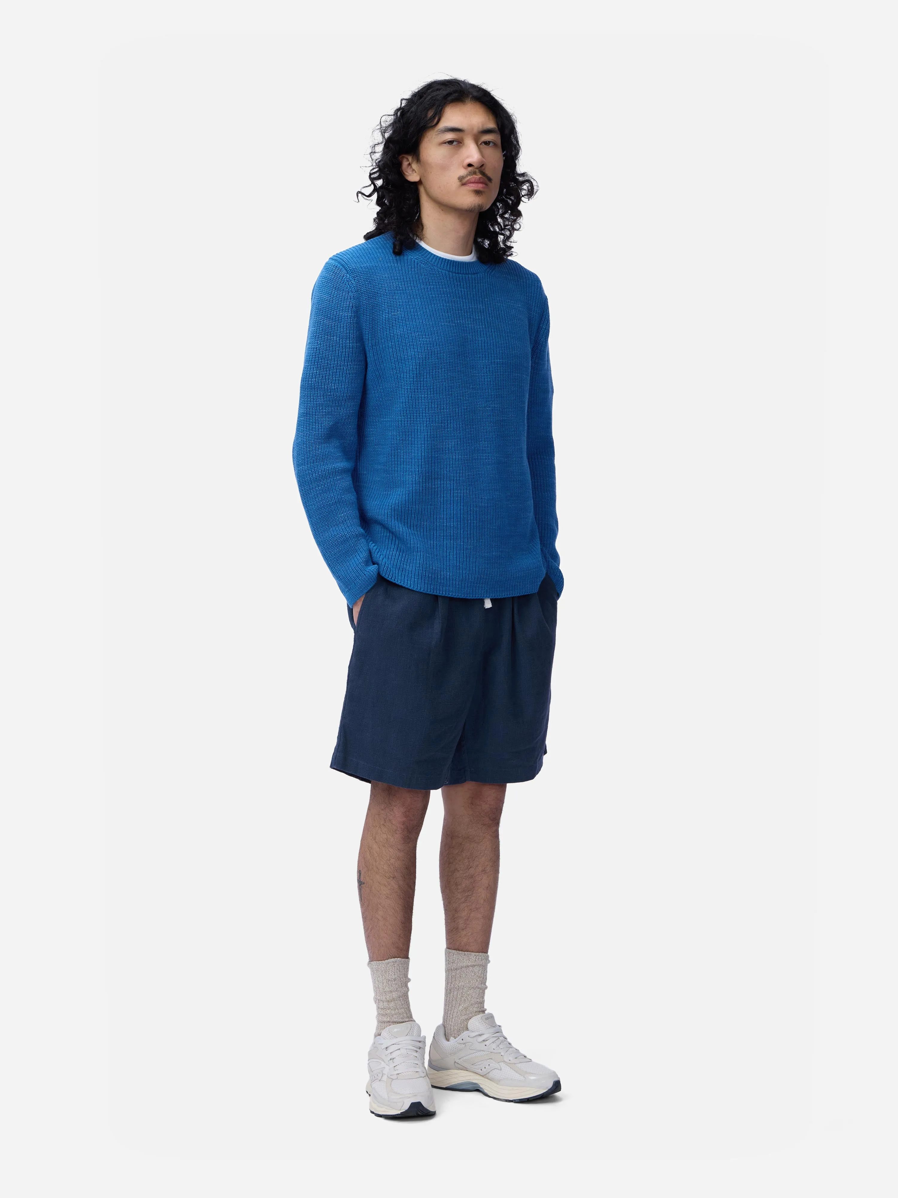 Long Sleeve Knit T-Shirt ~ Vintage Blue sold by 3sixteen product image thumbnail 3