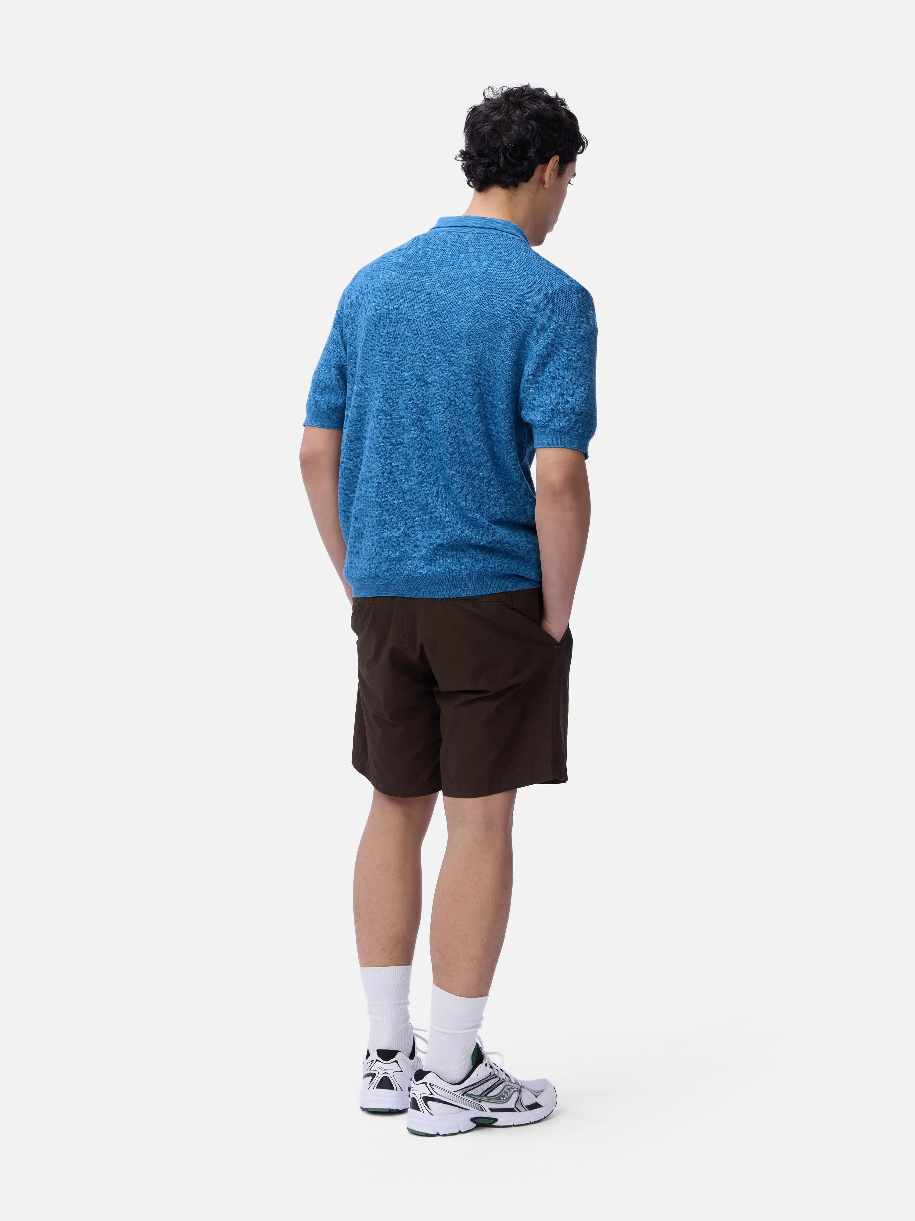 Knit Polo ~ Vintage Blue Boxweave sold by 3sixteen product image thumbnail 2