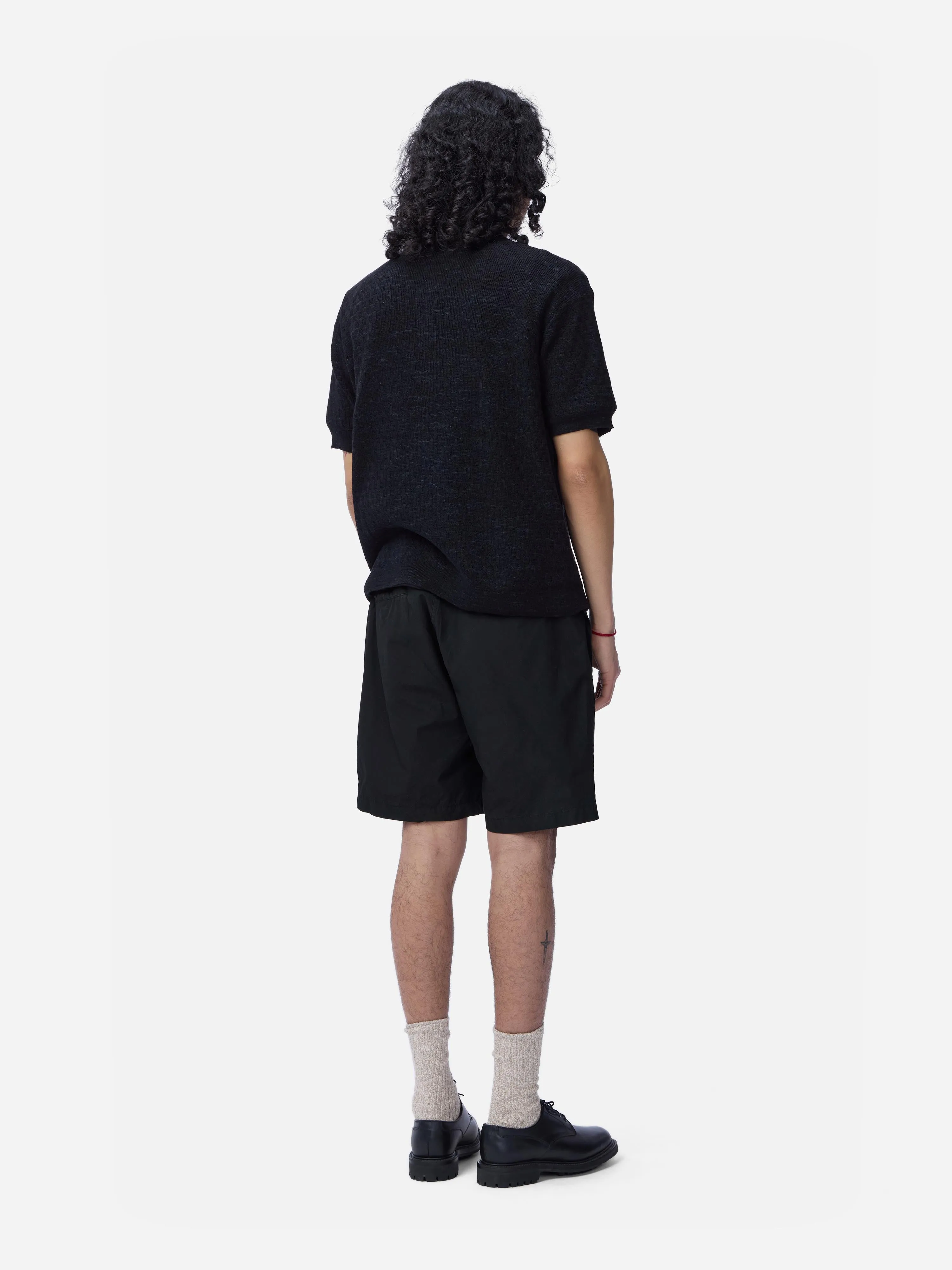 Knit Polo ~ Vintage Black Boxweave sold by 3sixteen product image thumbnail 2