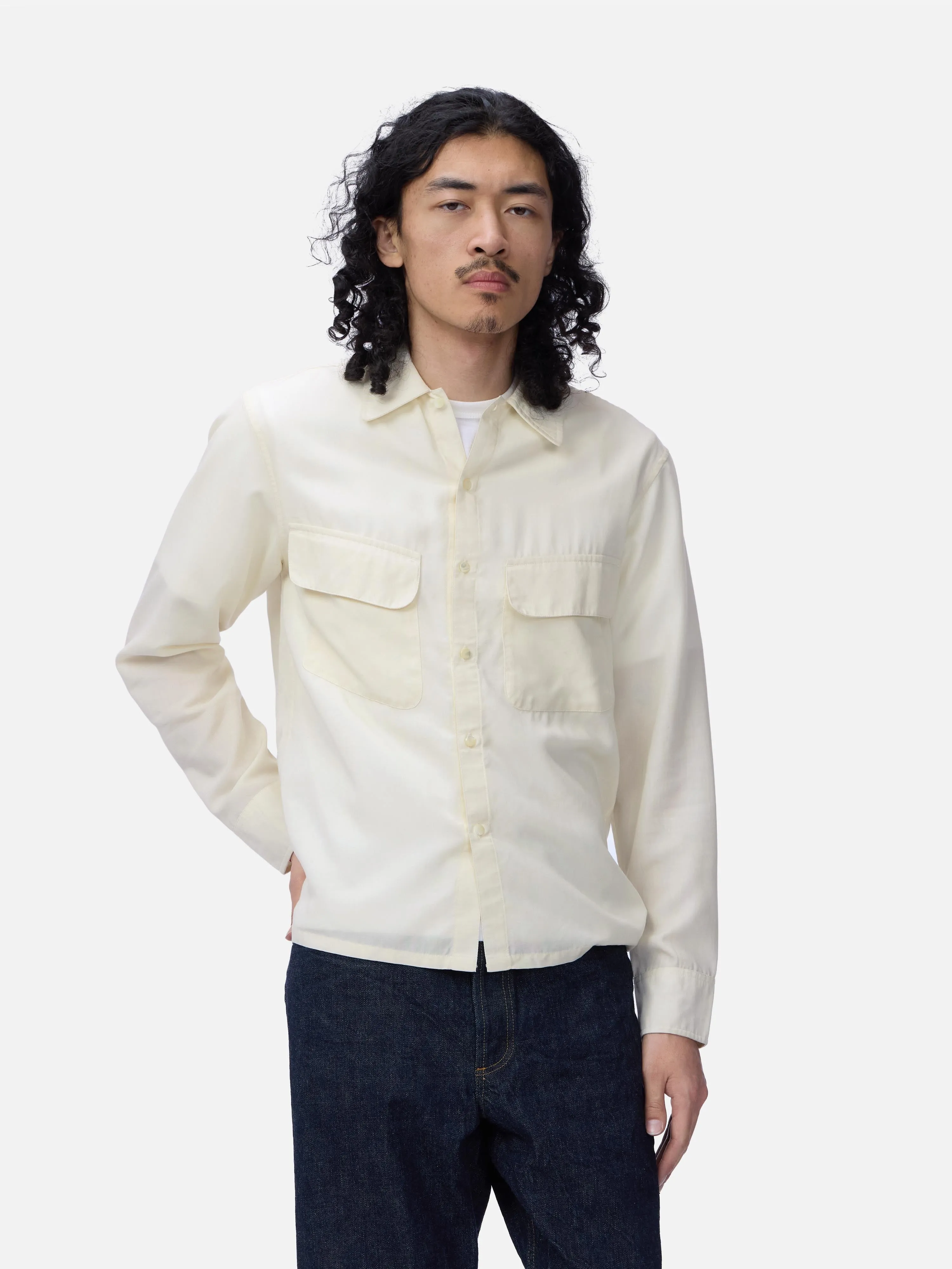 Western Overshirt ~ Ecru sold by 3sixteen product image thumbnail 4