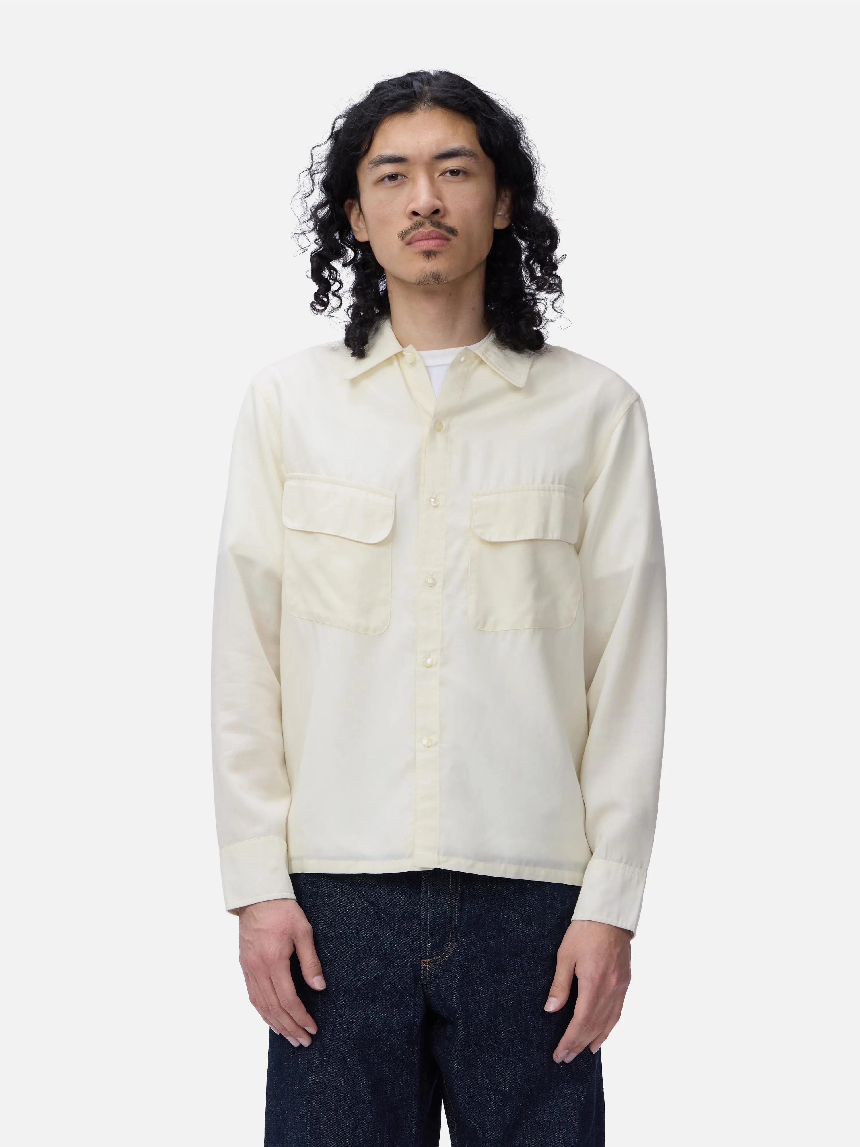 Western Overshirt ~ Ecru sold by 3sixteen