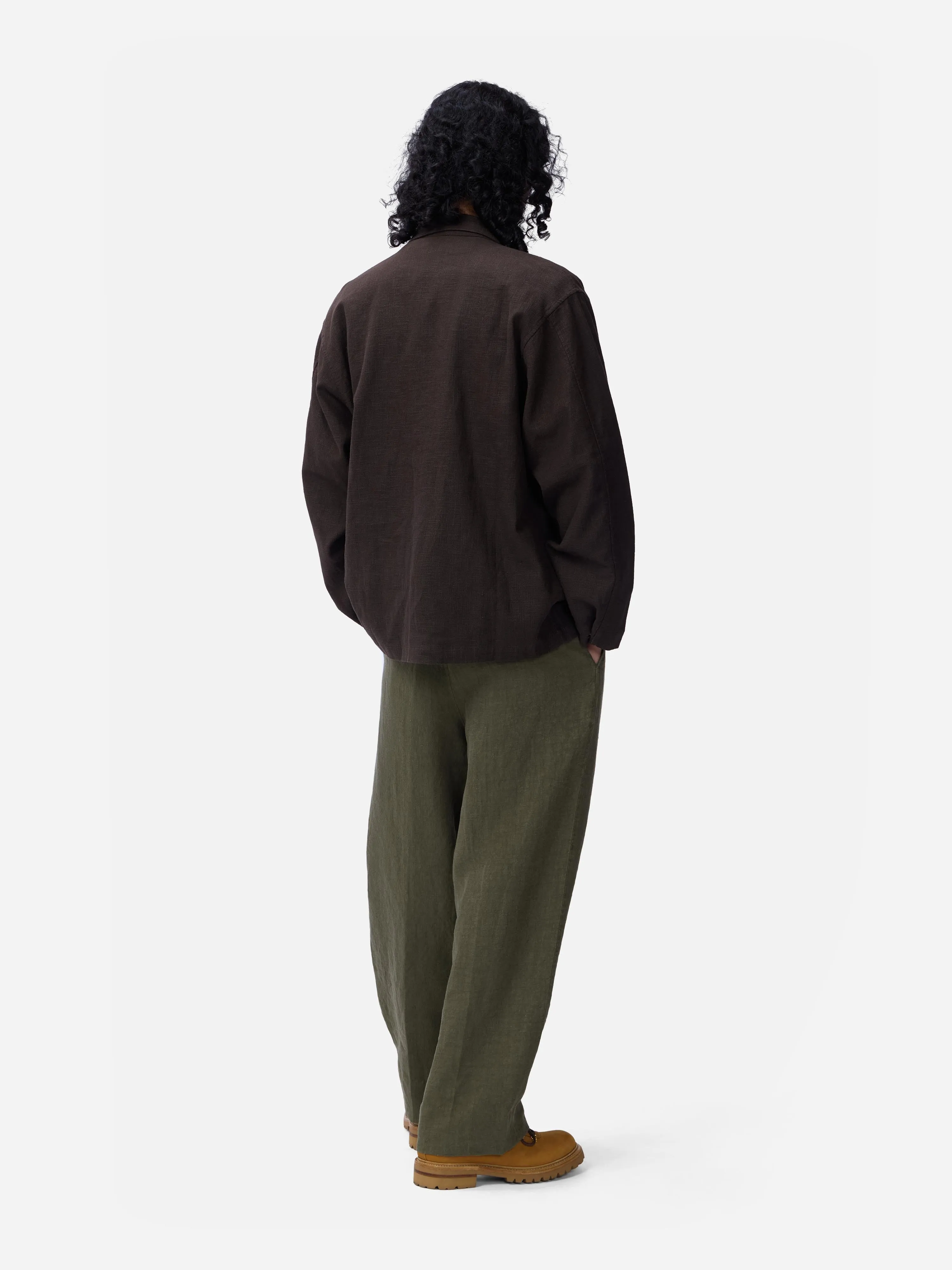 M43 Overshirt ~ Chocolate Linen sold by 3sixteen product image thumbnail 2