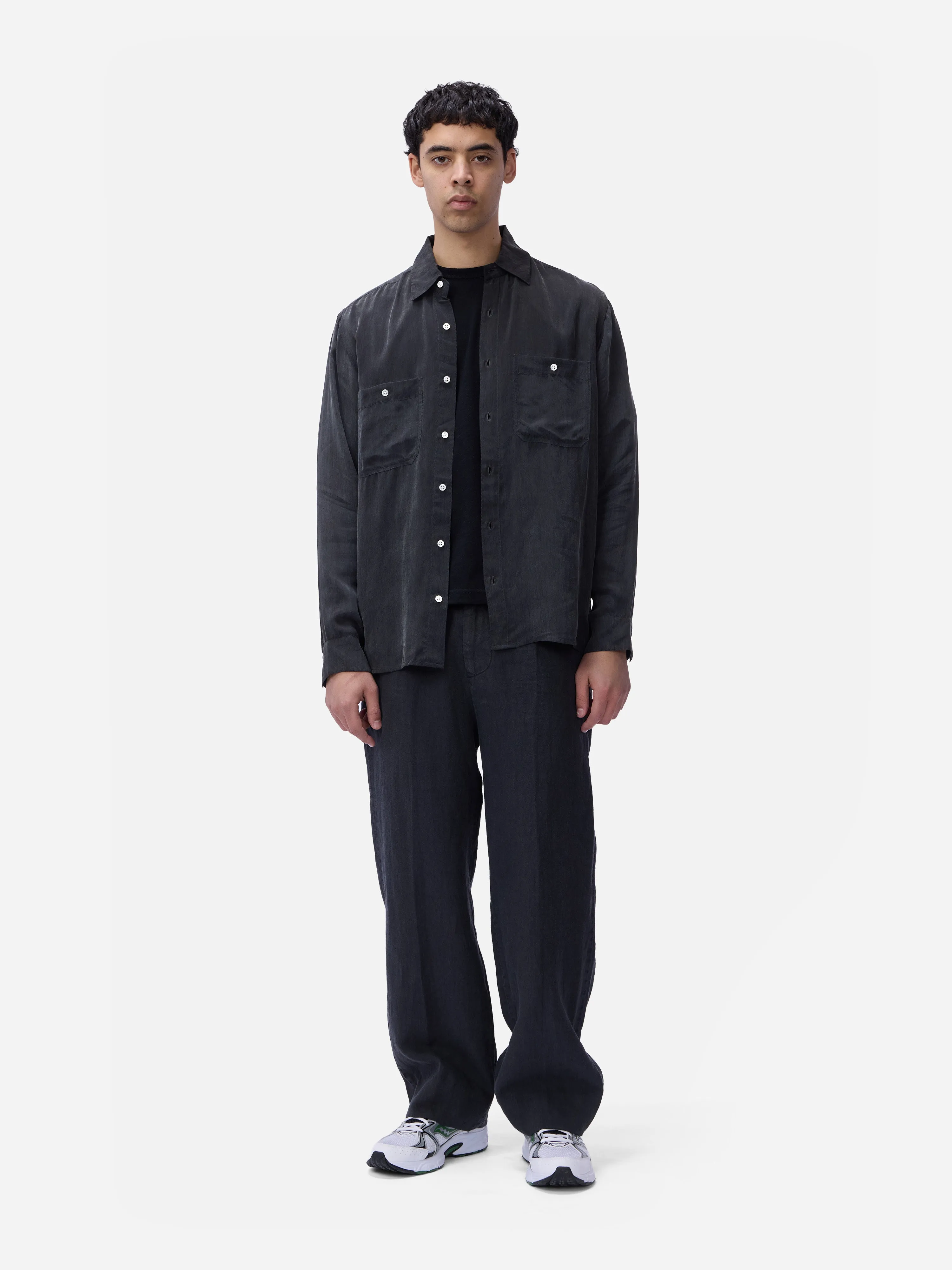 Utility Shirt ~ Black Cupro sold by 3sixteen product image thumbnail 3