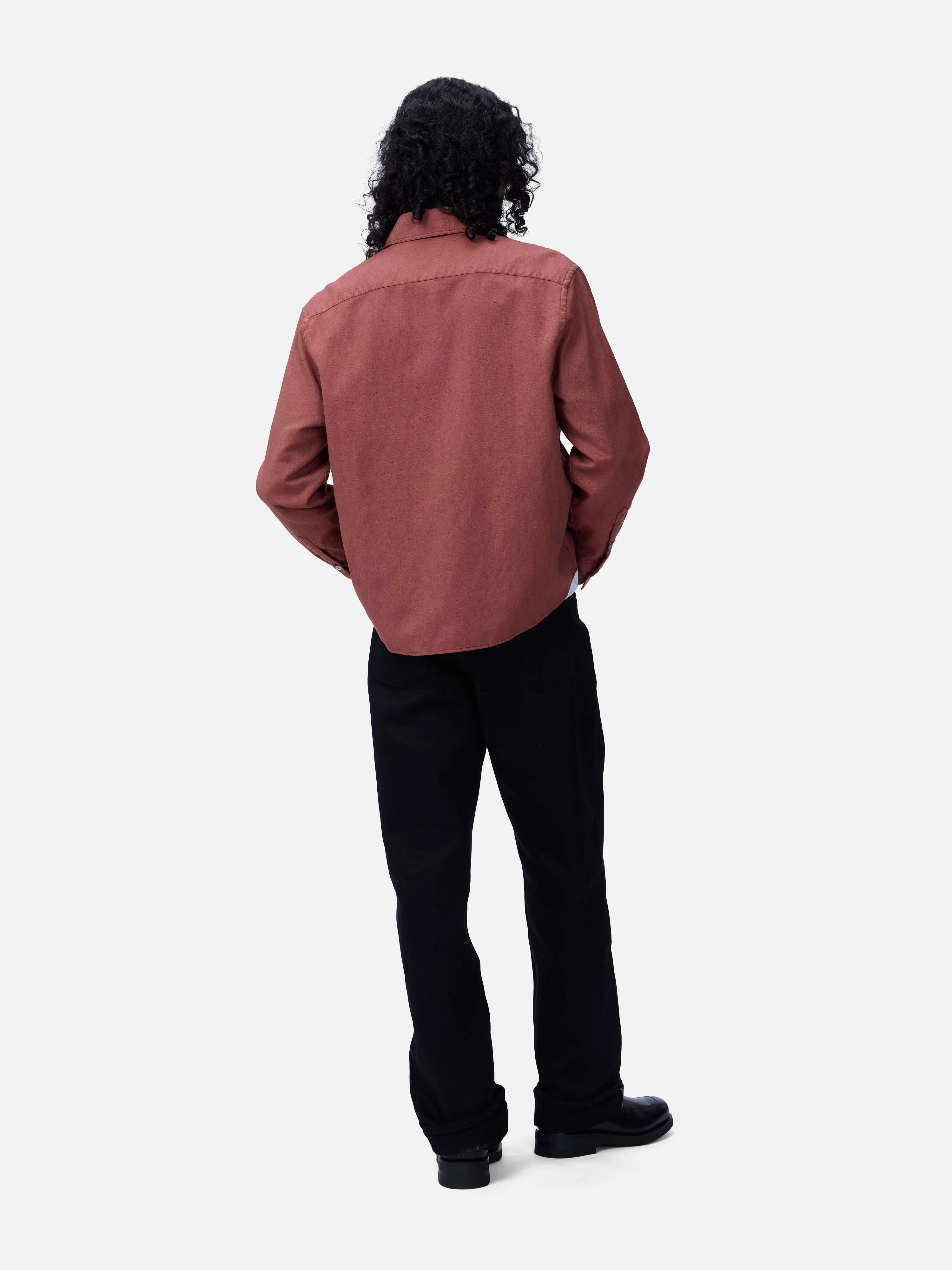 Utility Overshirt ~ Brick Overdye Canvas sold by 3sixteen product image thumbnail 2